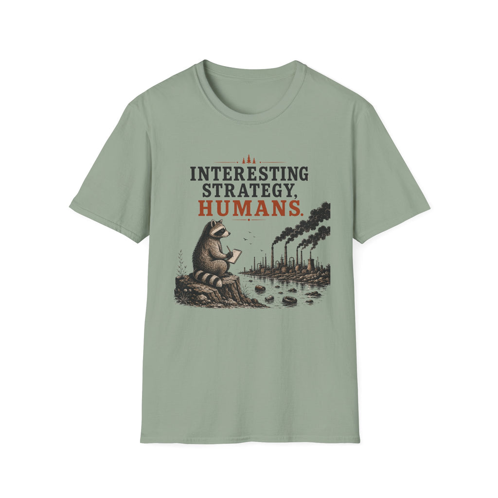 Interesting Strategy Humans River Tee