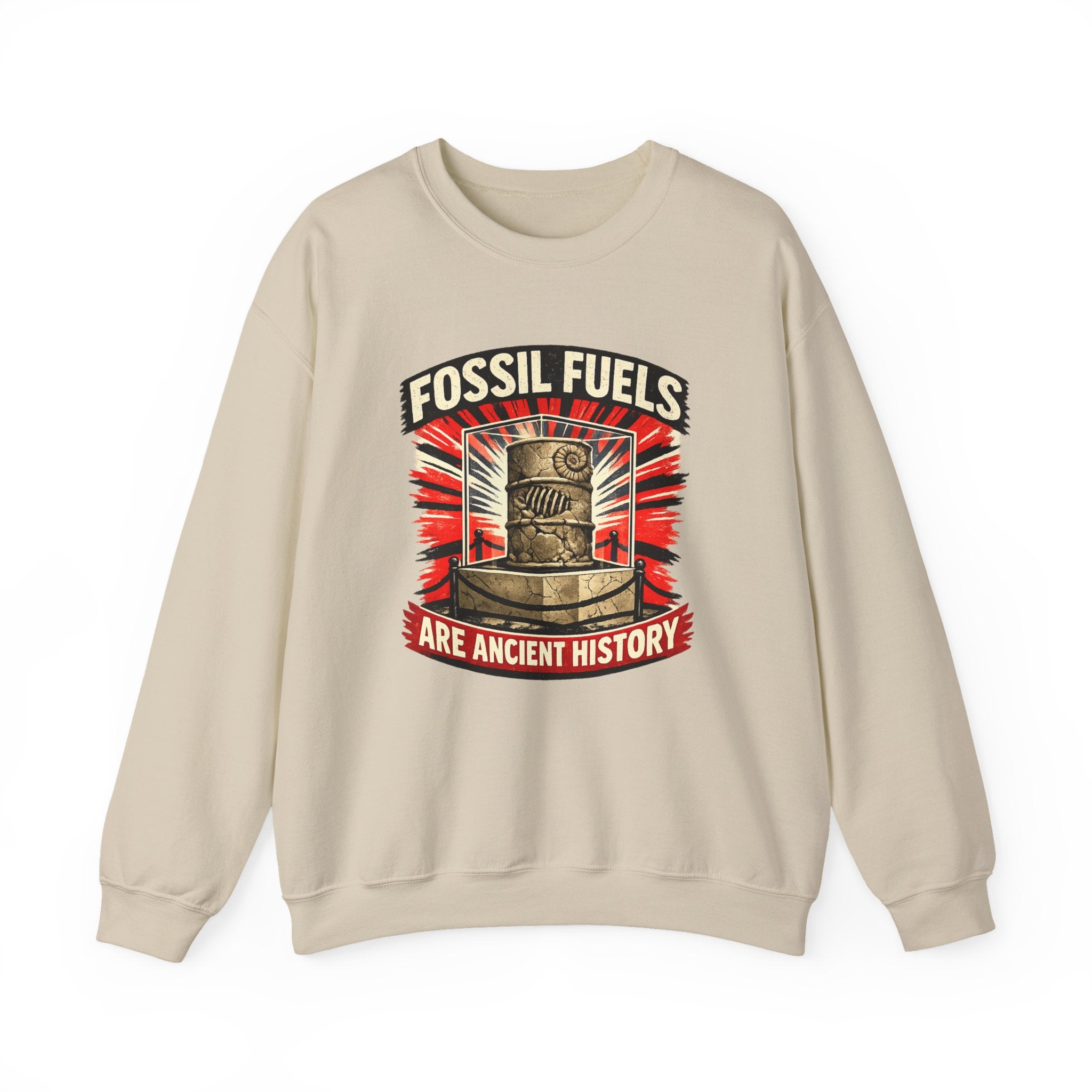Fossil Fuels Are Ancient History Crewneck Sweatshirt