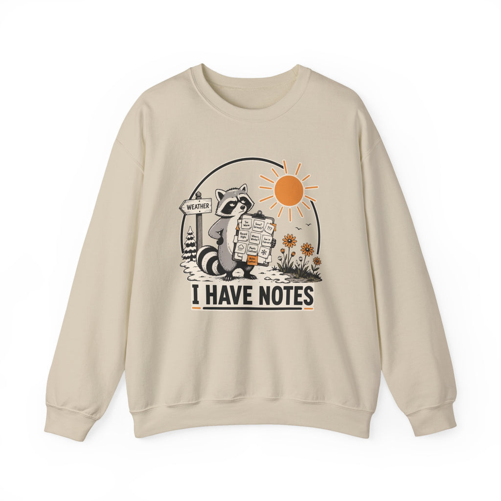 I Have Notes Sun Crewneck Sweatshirt
