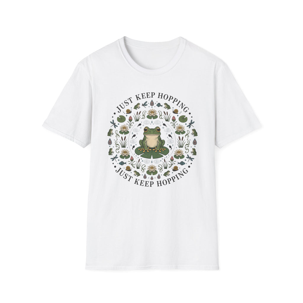 Just Keep Hopping Frog Mandala Tee