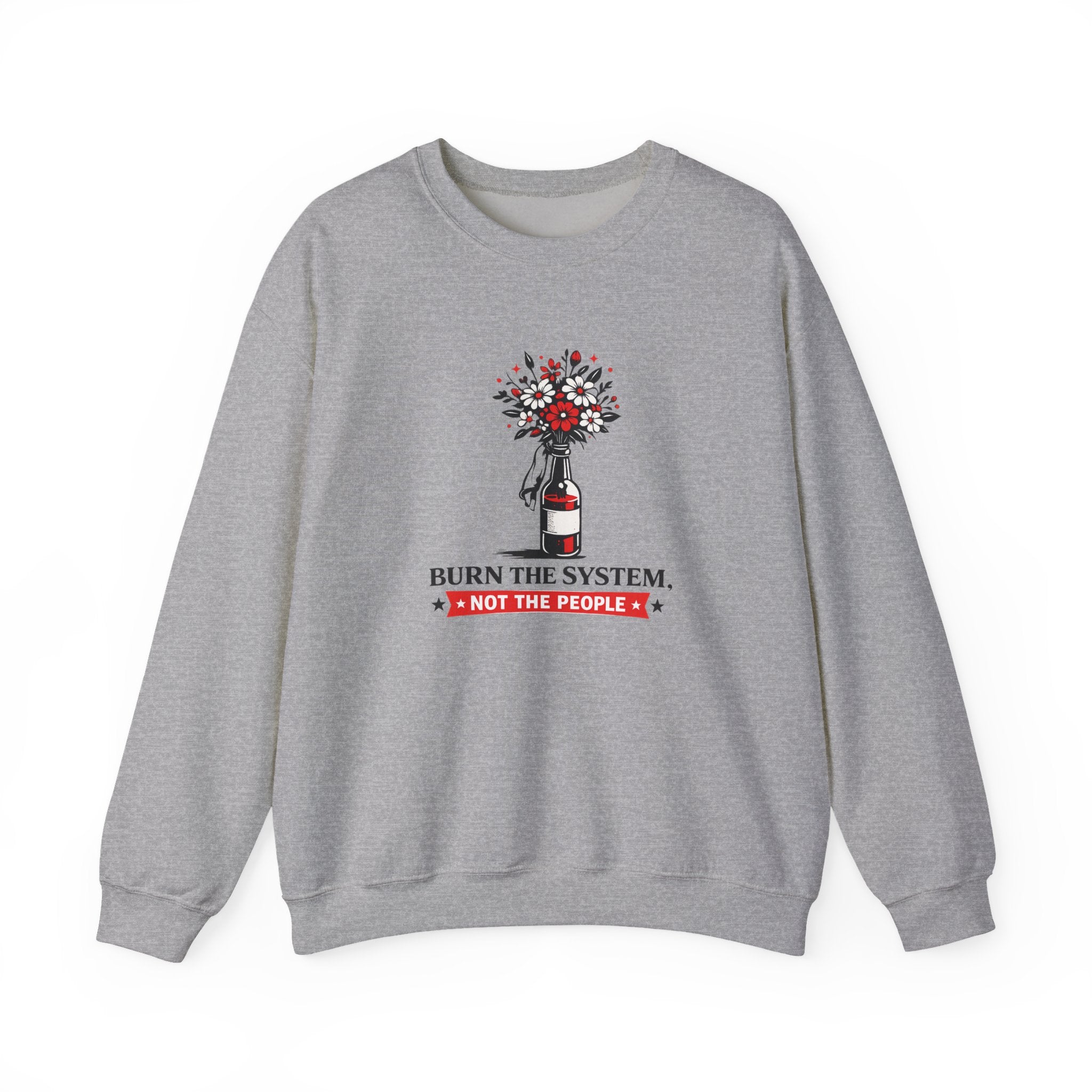 Burn the System Bottle Crewneck Sweatshirt