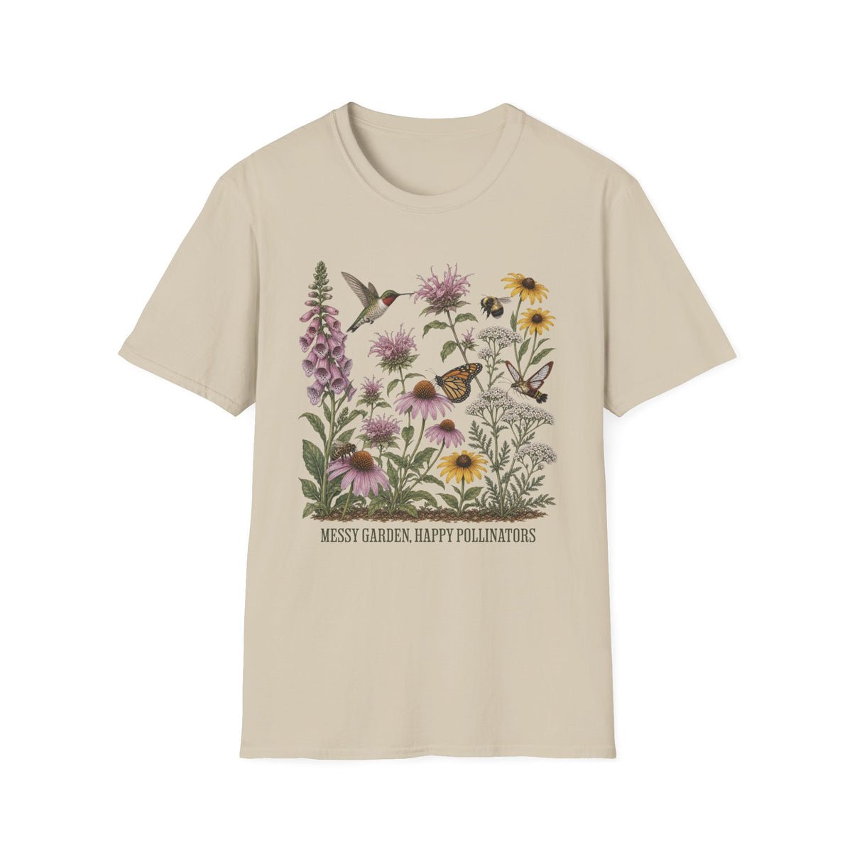 Messy Garden, Happy Pollinators 2 Tee