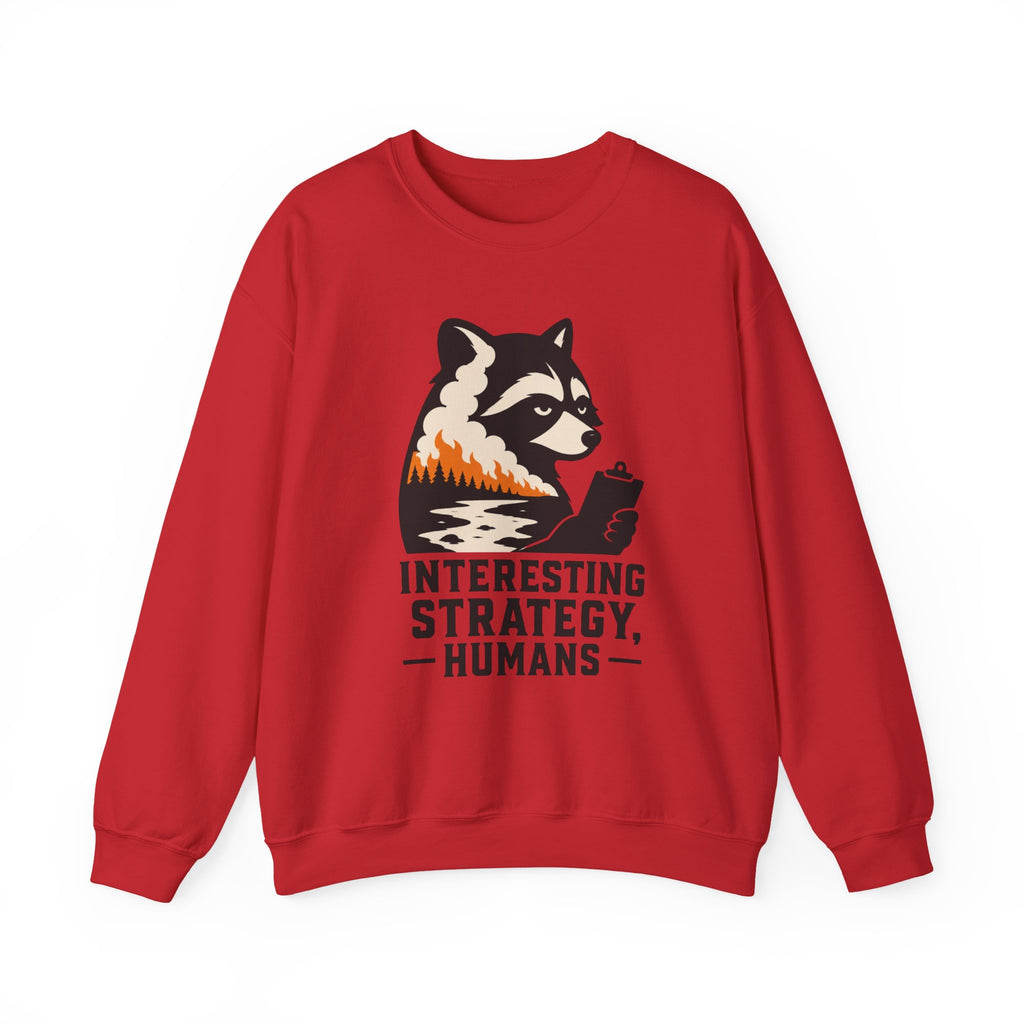 Interesting Strategy Humans Silhouette Crewneck Sweatshirt