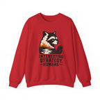 Interesting Strategy Humans Silhouette Crewneck Sweatshirt