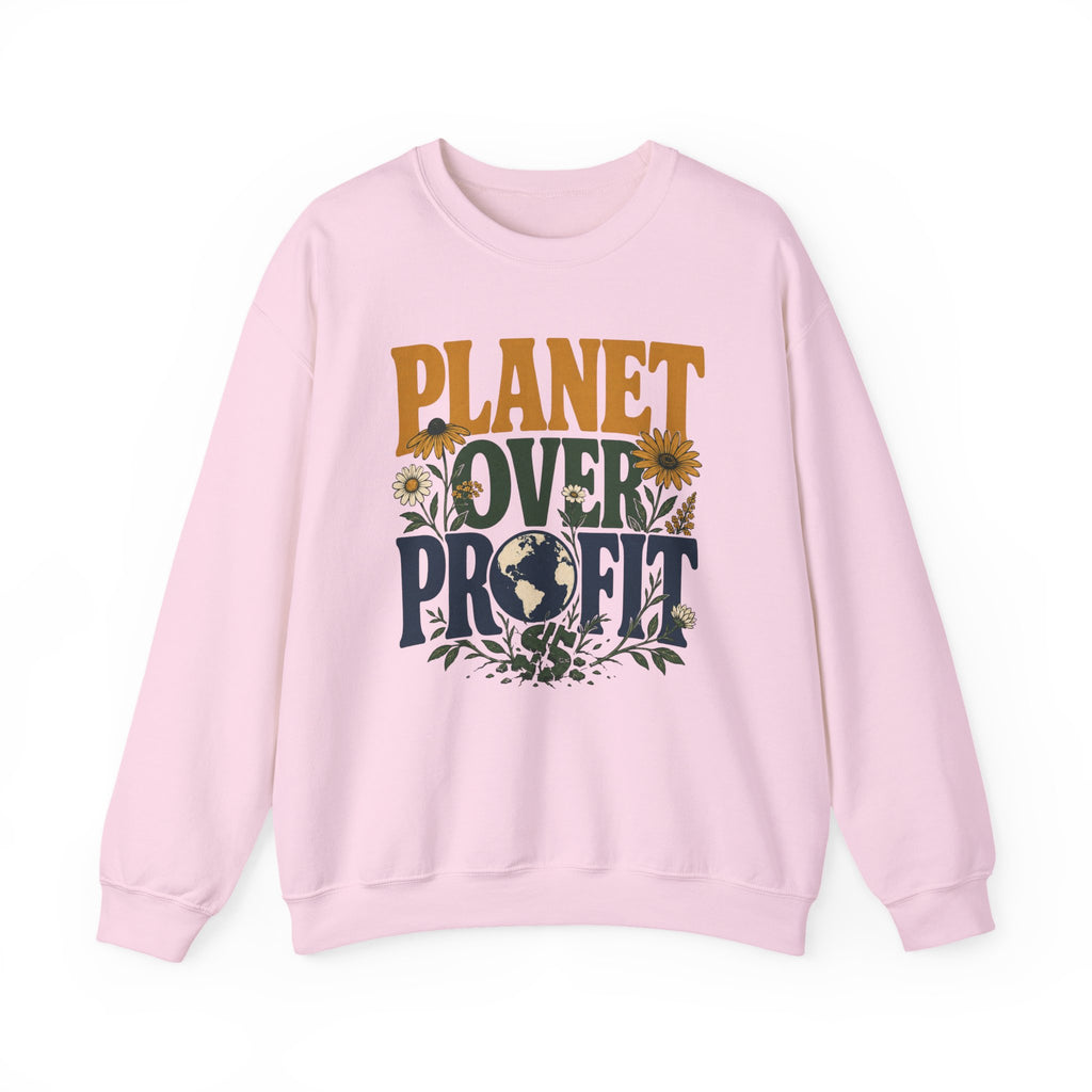 Planet Over Profit dollar sign Crewneck Sweatshirt