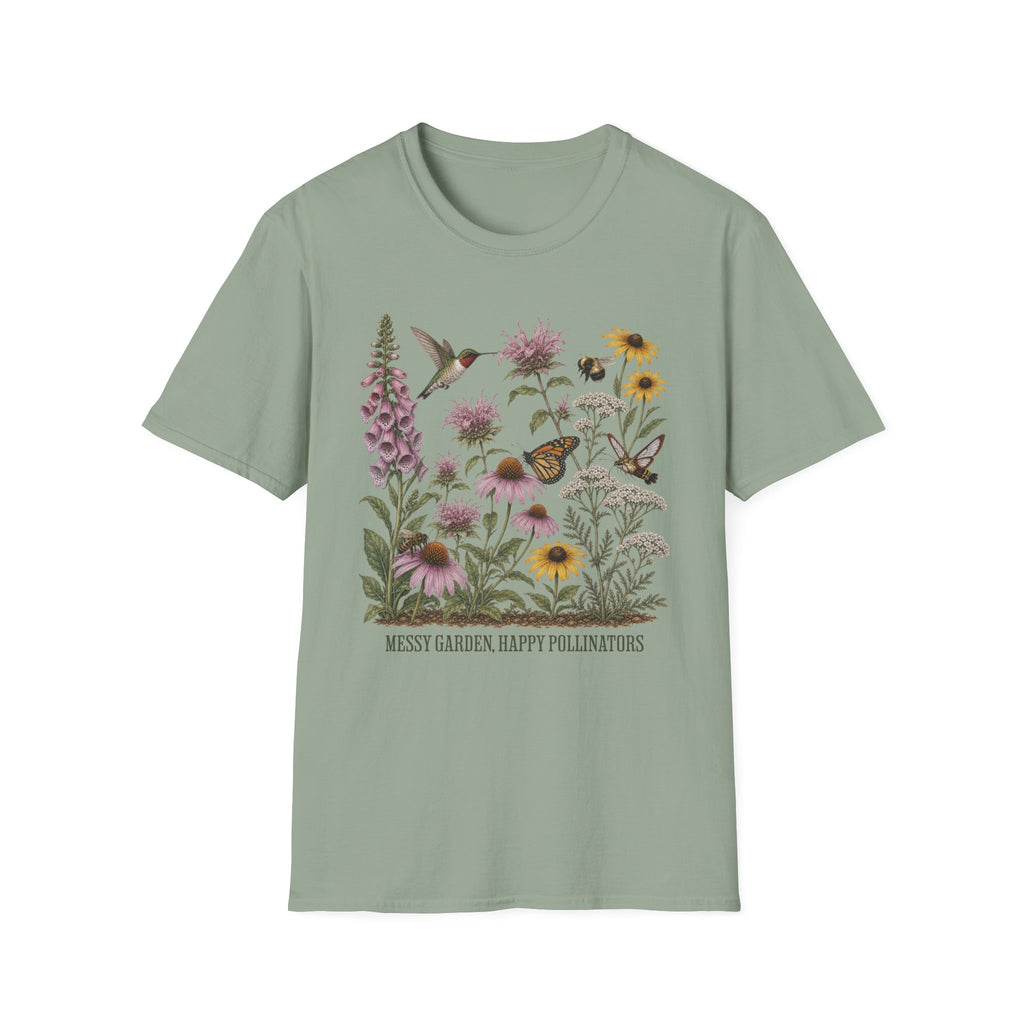 Messy Garden, Happy Pollinators 2 Tee