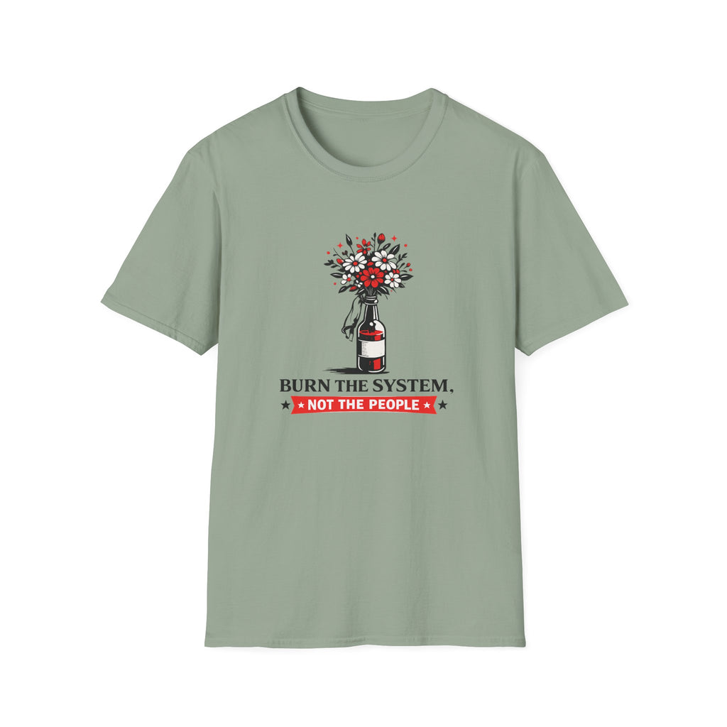 Burn the System Bottle Tee
