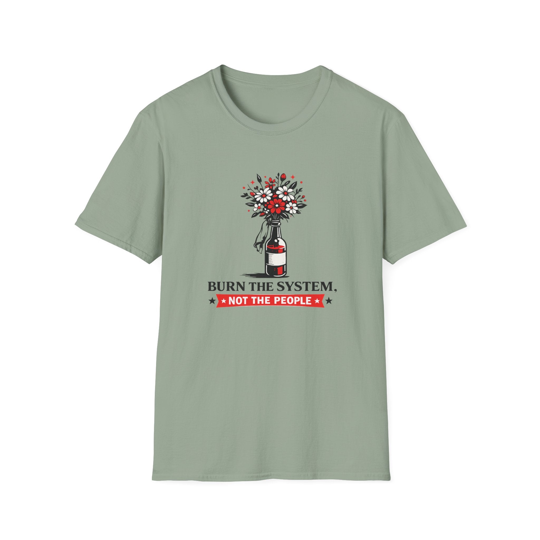 Burn the System Bottle Tee