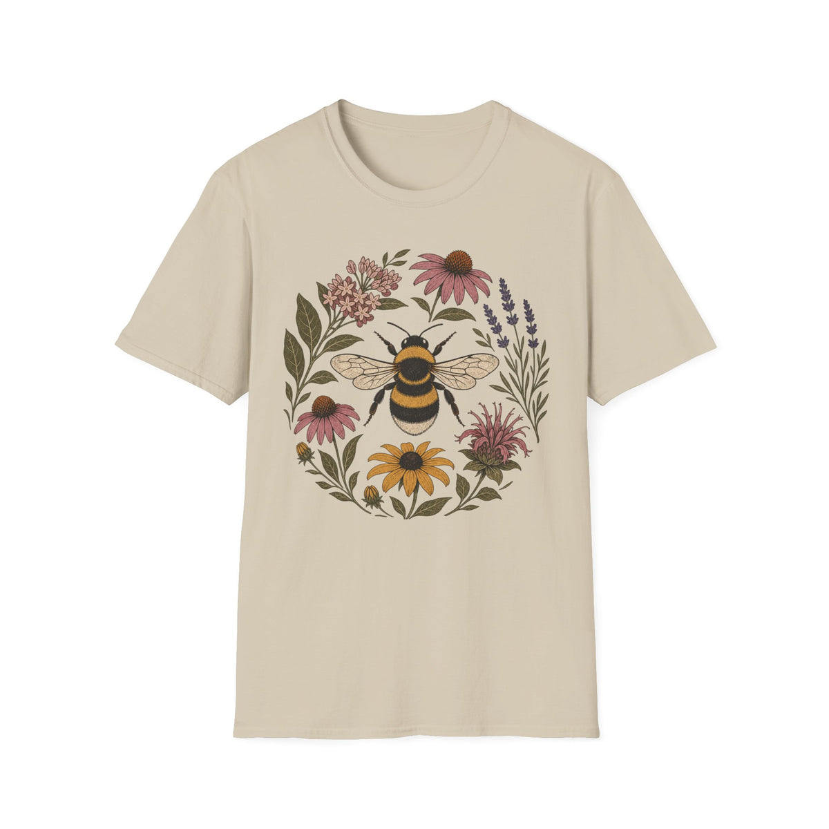 Bee Flower Circle Tee