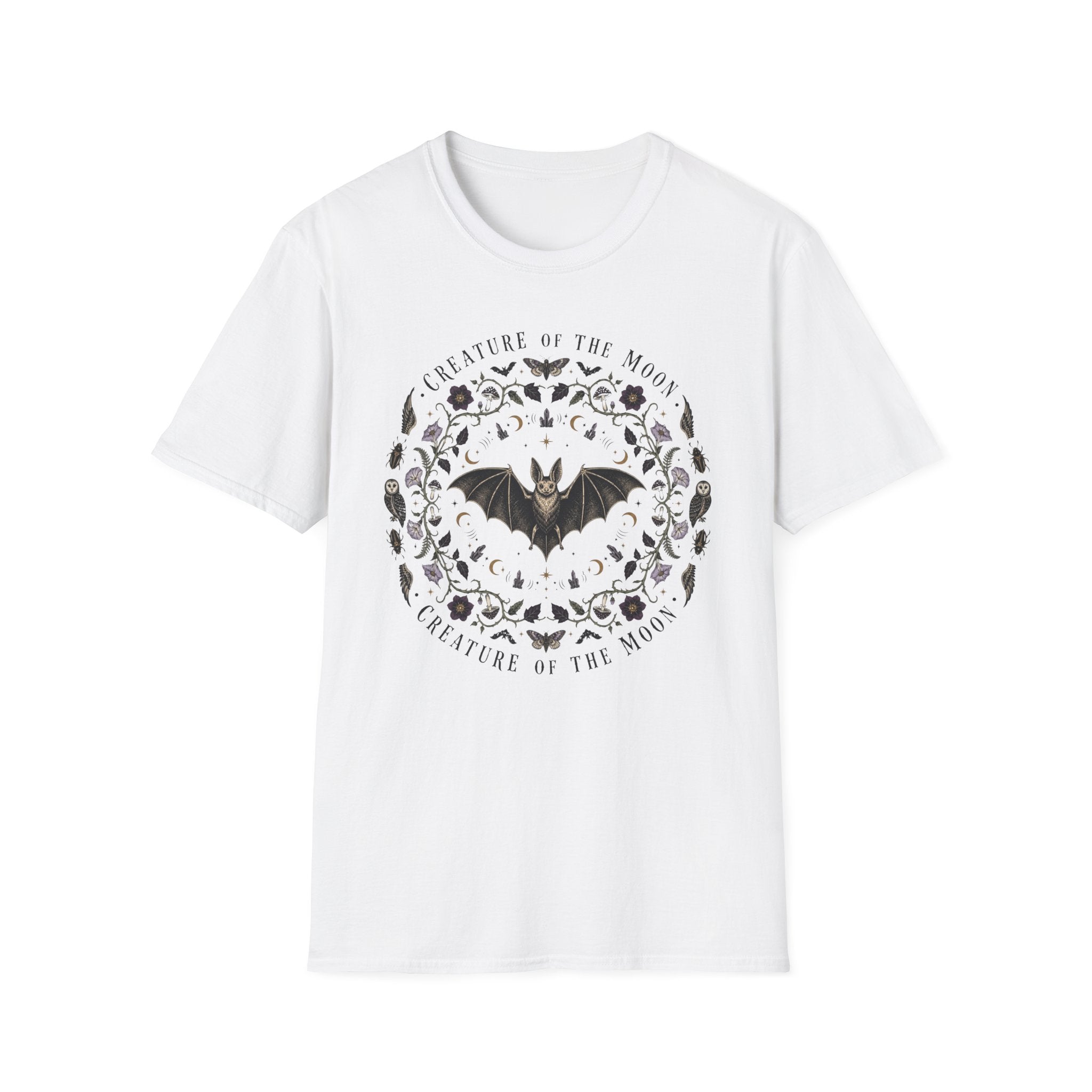 Creature Of The Moon Bat Mandala Tee