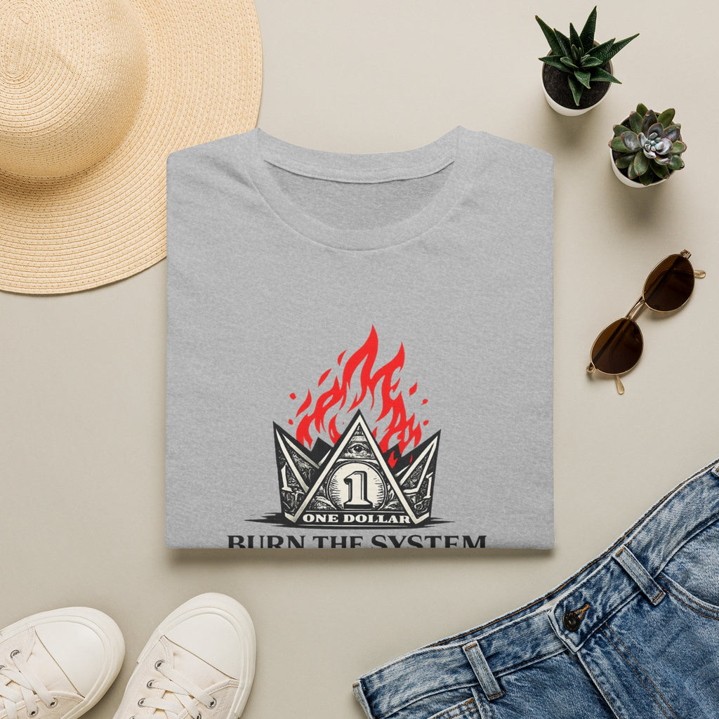 Burn the System Dollar Tee
