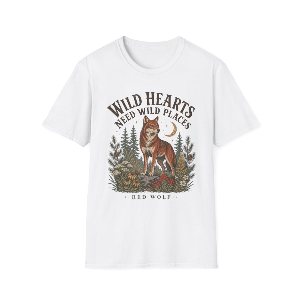Red Wolf Wild Hearts Tee