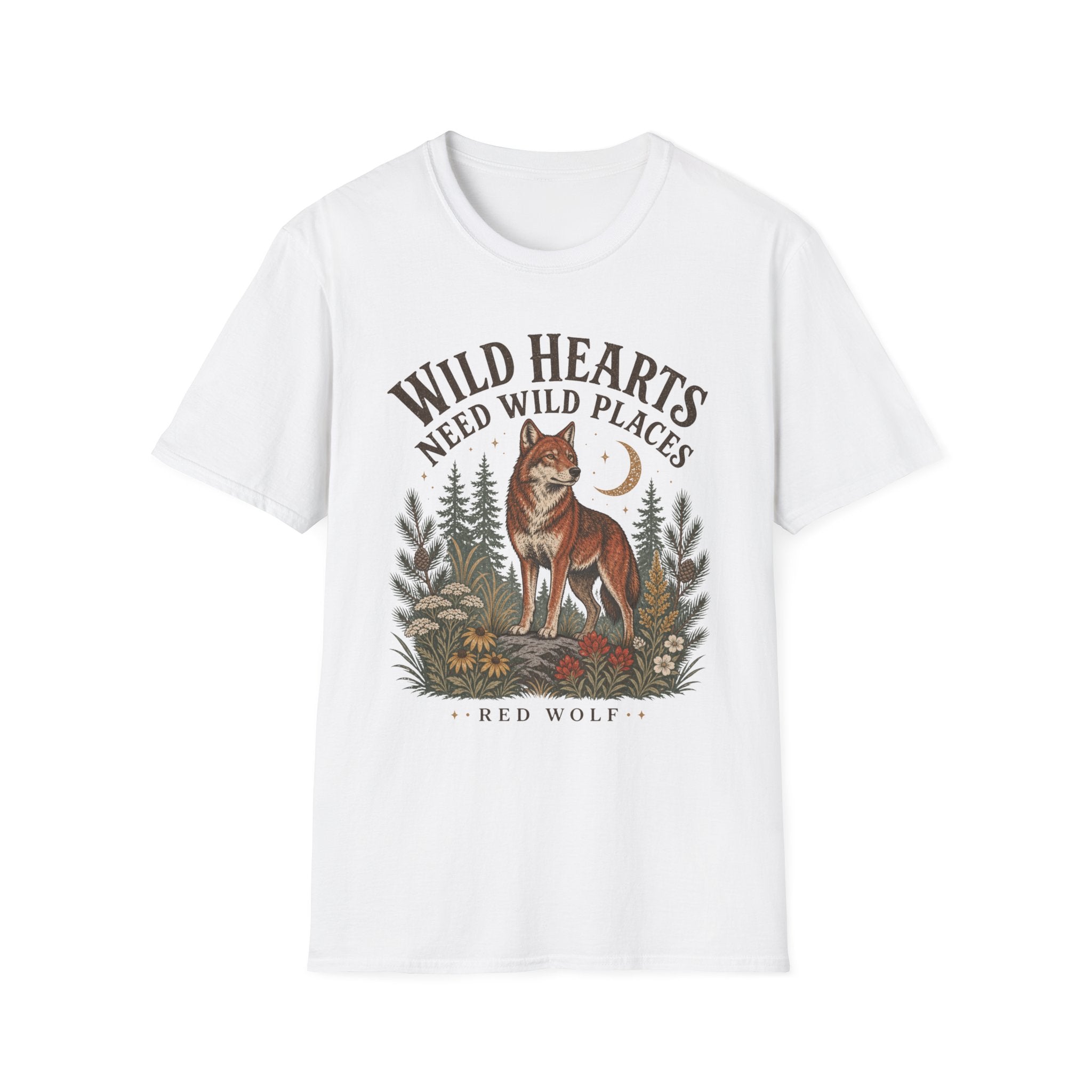 Red Wolf Wild Hearts Tee