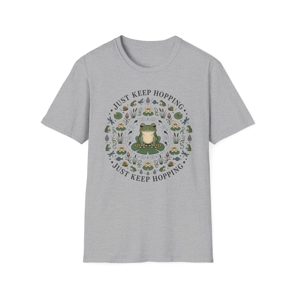 Just Keep Hopping Frog Mandala Tee