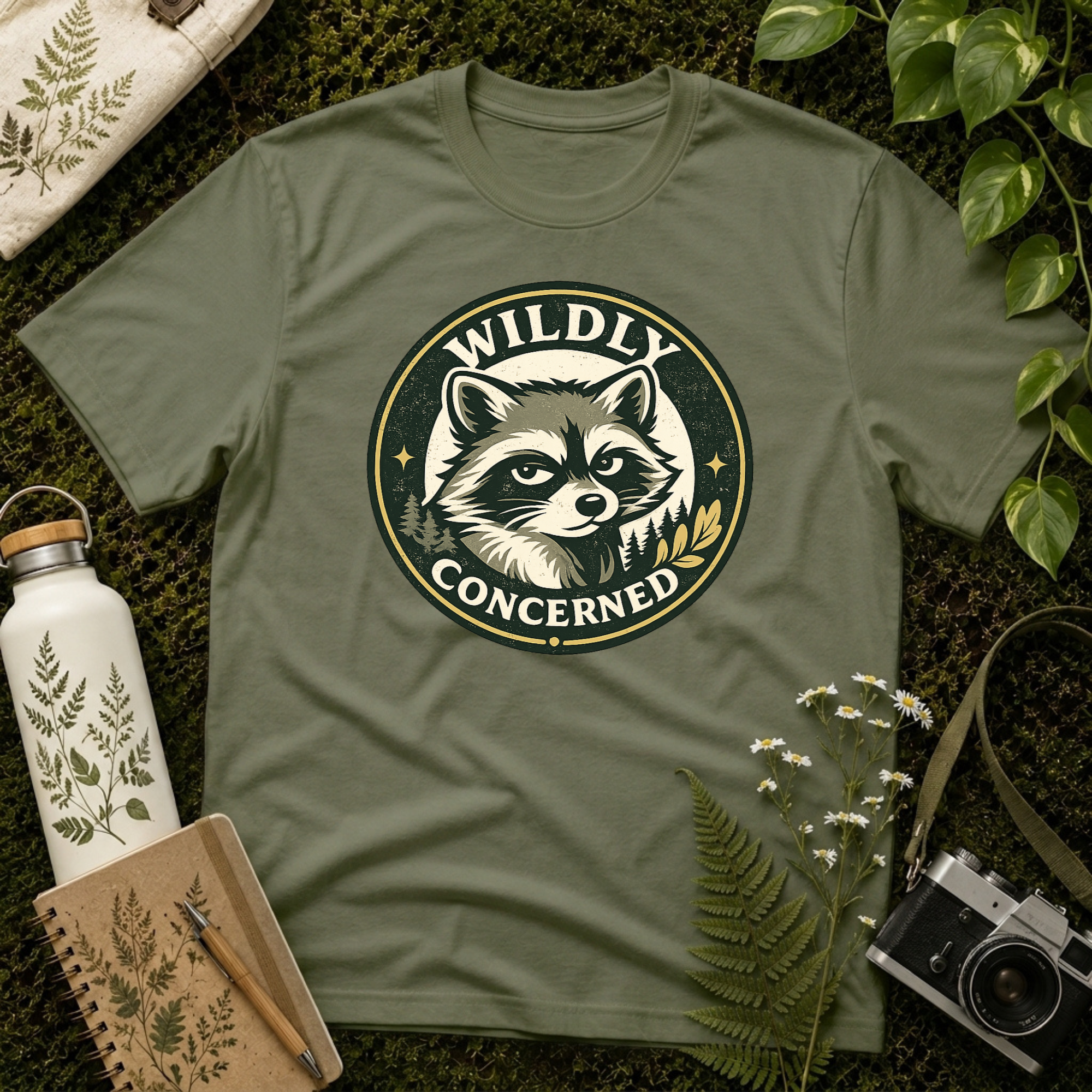 Wildly Concerned Large Brand Logo Tee