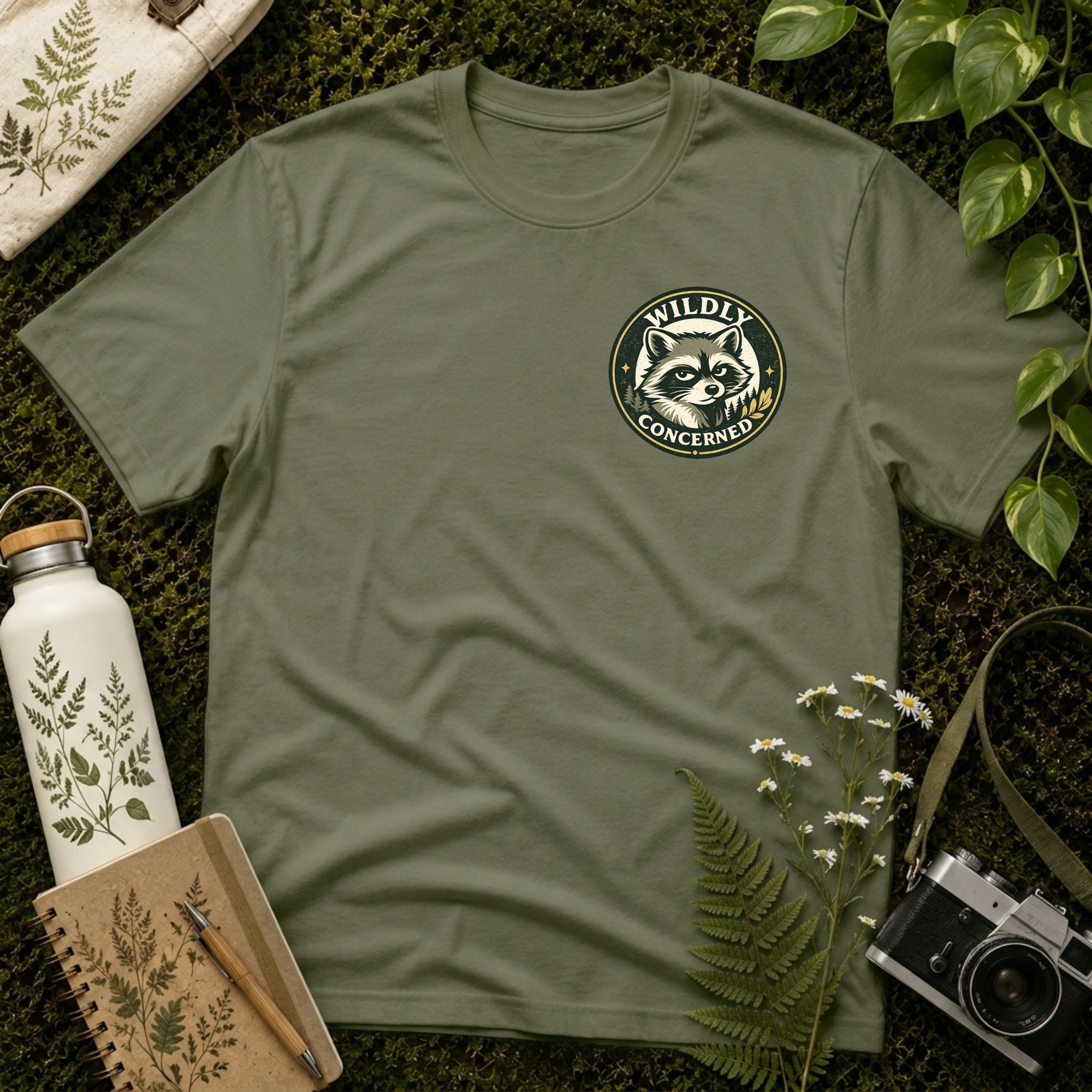 Wildly Concerned Small Brand Logo Tee