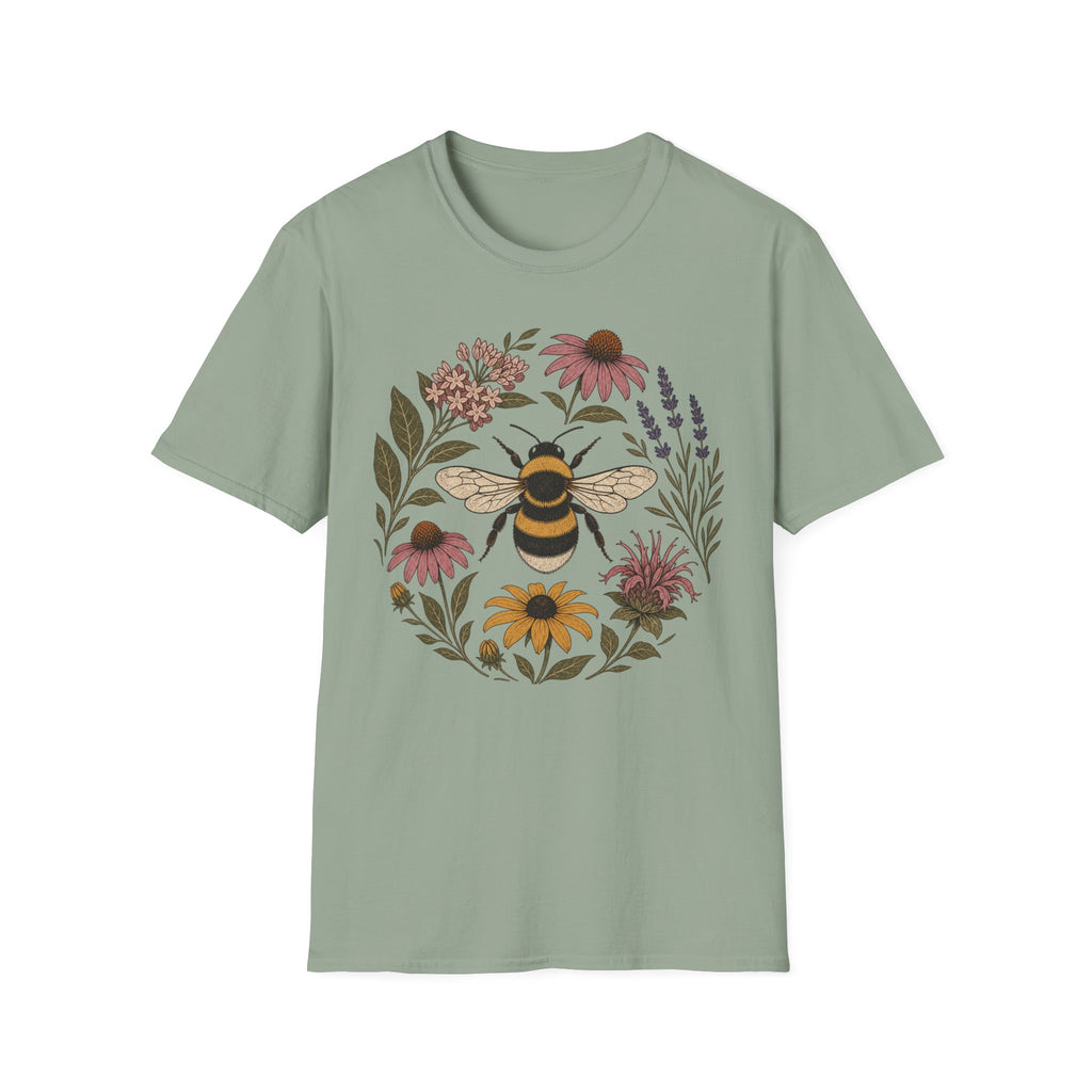 Bee Flower Circle Tee