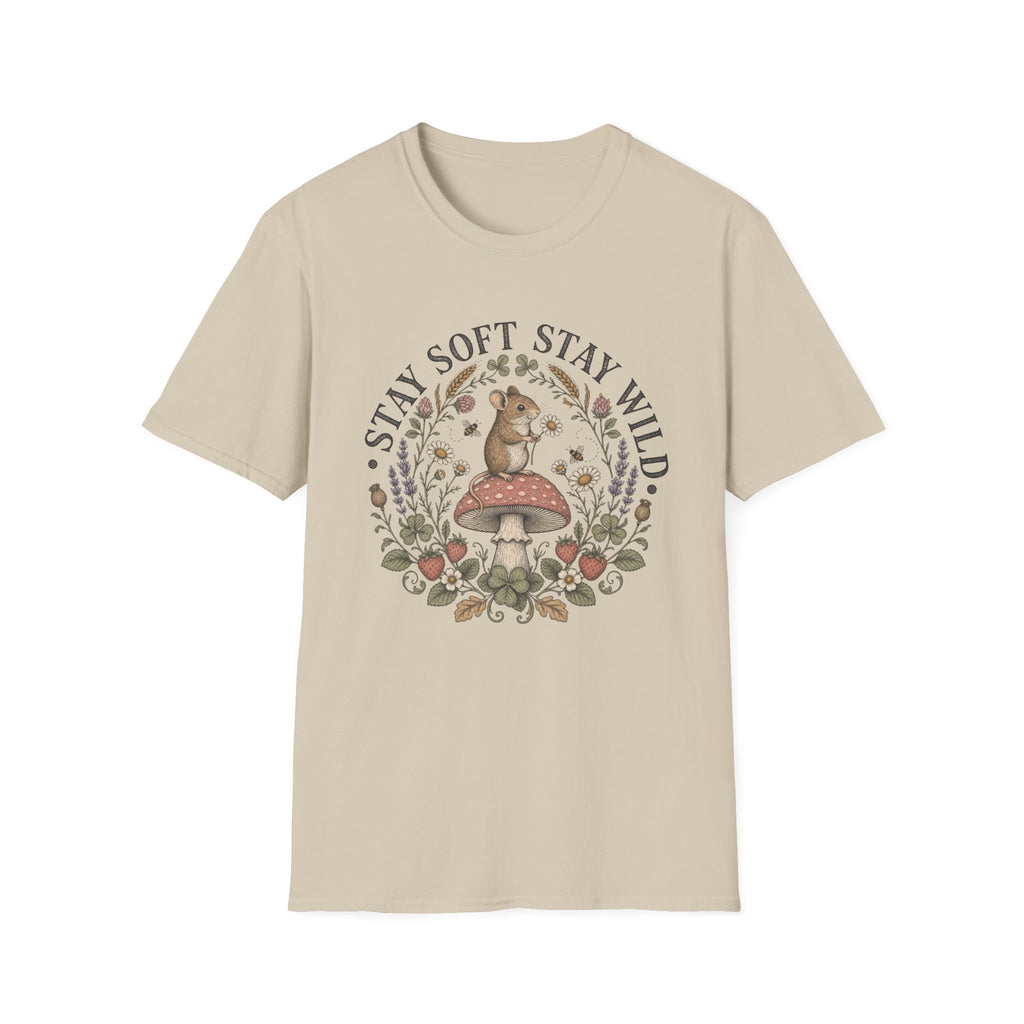 Stay Soft Mushroom Mouse Tee