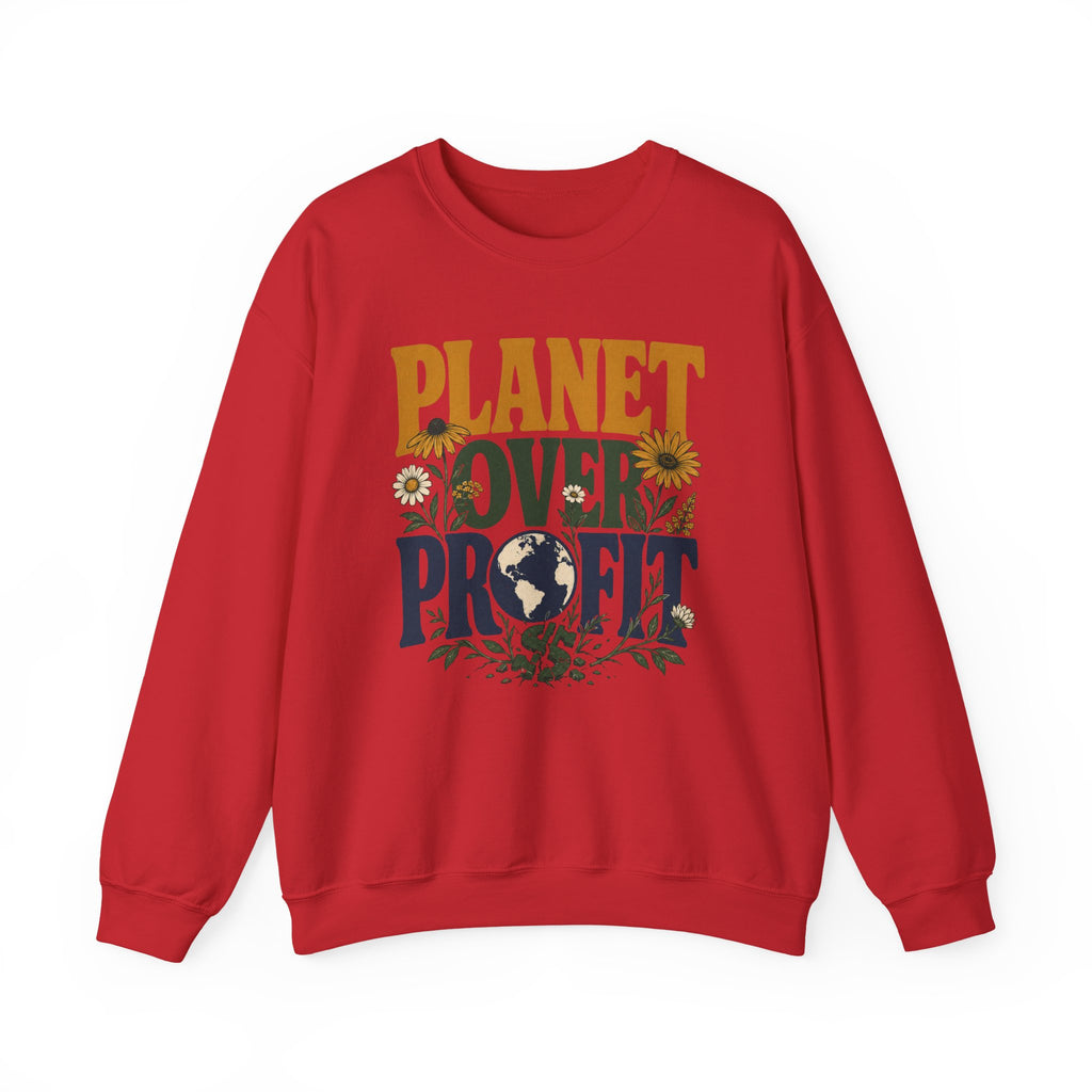 Planet Over Profit dollar sign Crewneck Sweatshirt