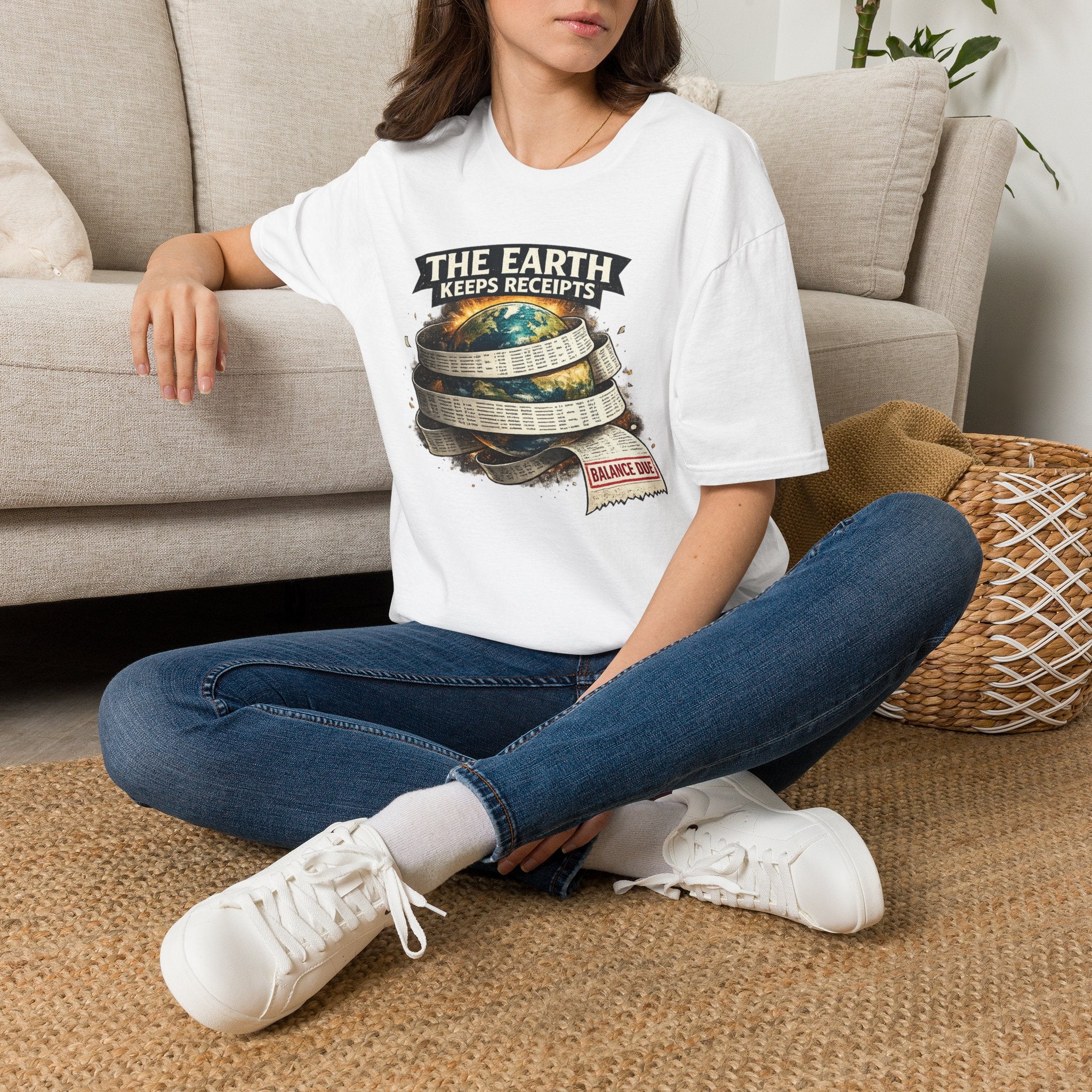 Earth Keeps Receipts Tee