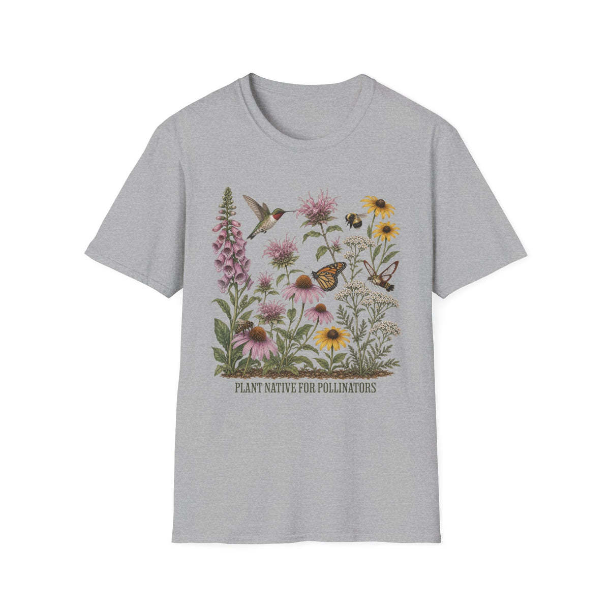 Plant Native For Pollinators 2 Tee