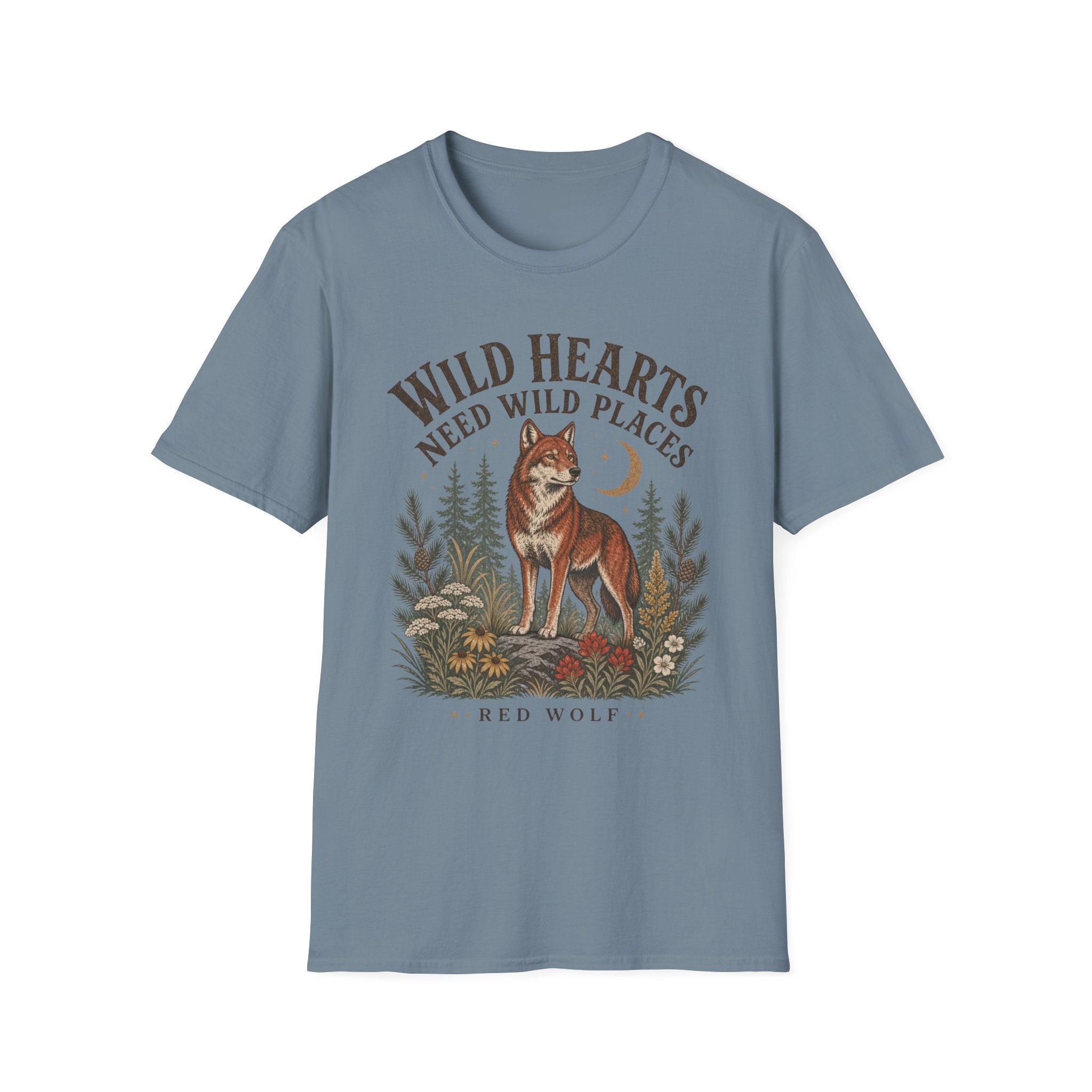 Red Wolf Wild Hearts Tee