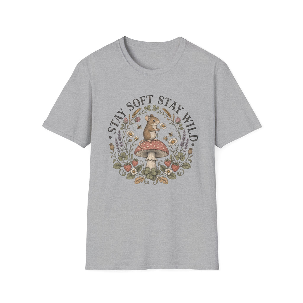 Stay Soft Mushroom Mouse Tee