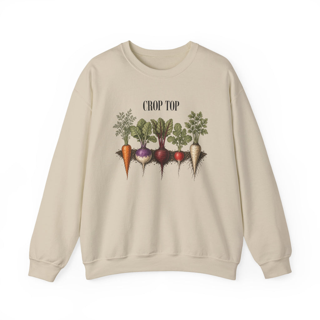 Crop Top Crewneck Sweatshirt