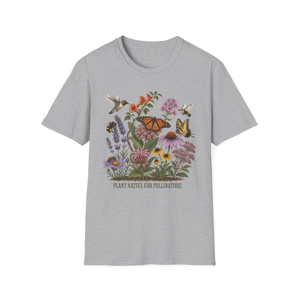 Plant Native For Pollinators 5 Tee