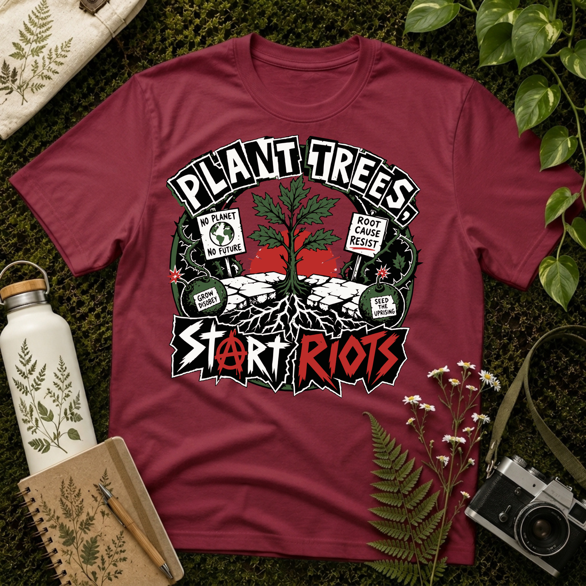 Plant Trees Start Riots Ransom Tee