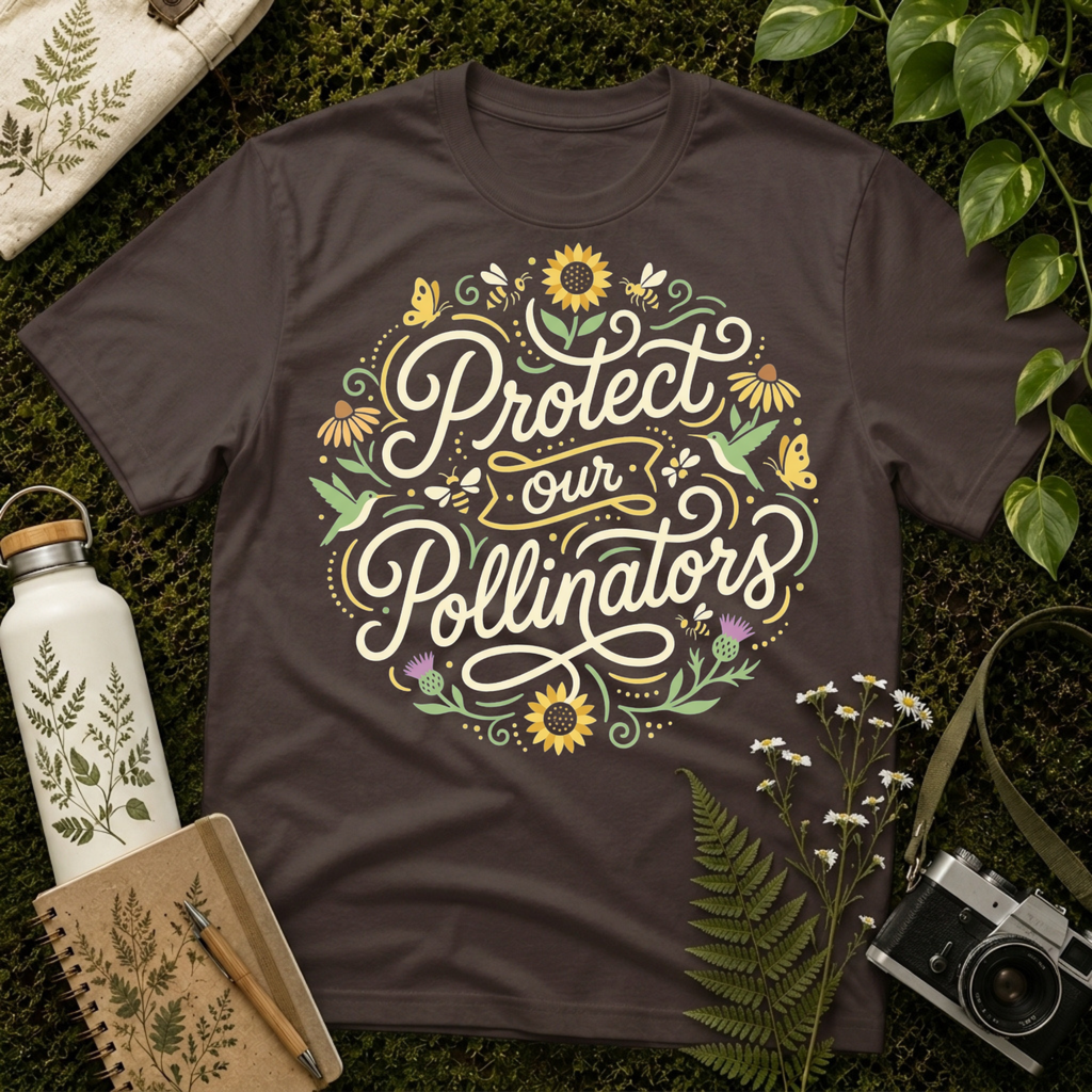 Protect Our Pollinators Dark Tee
