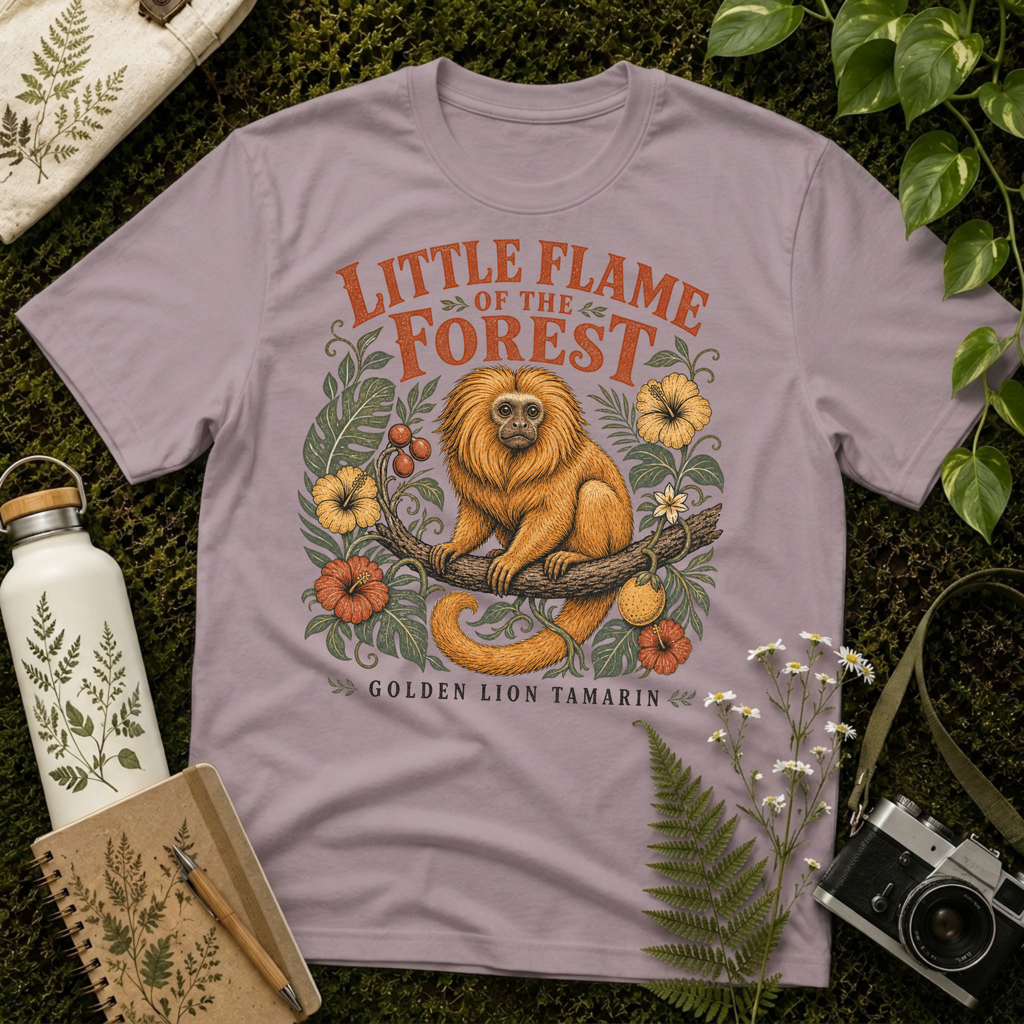 Golden Lion Tamarin Little Flame Tee