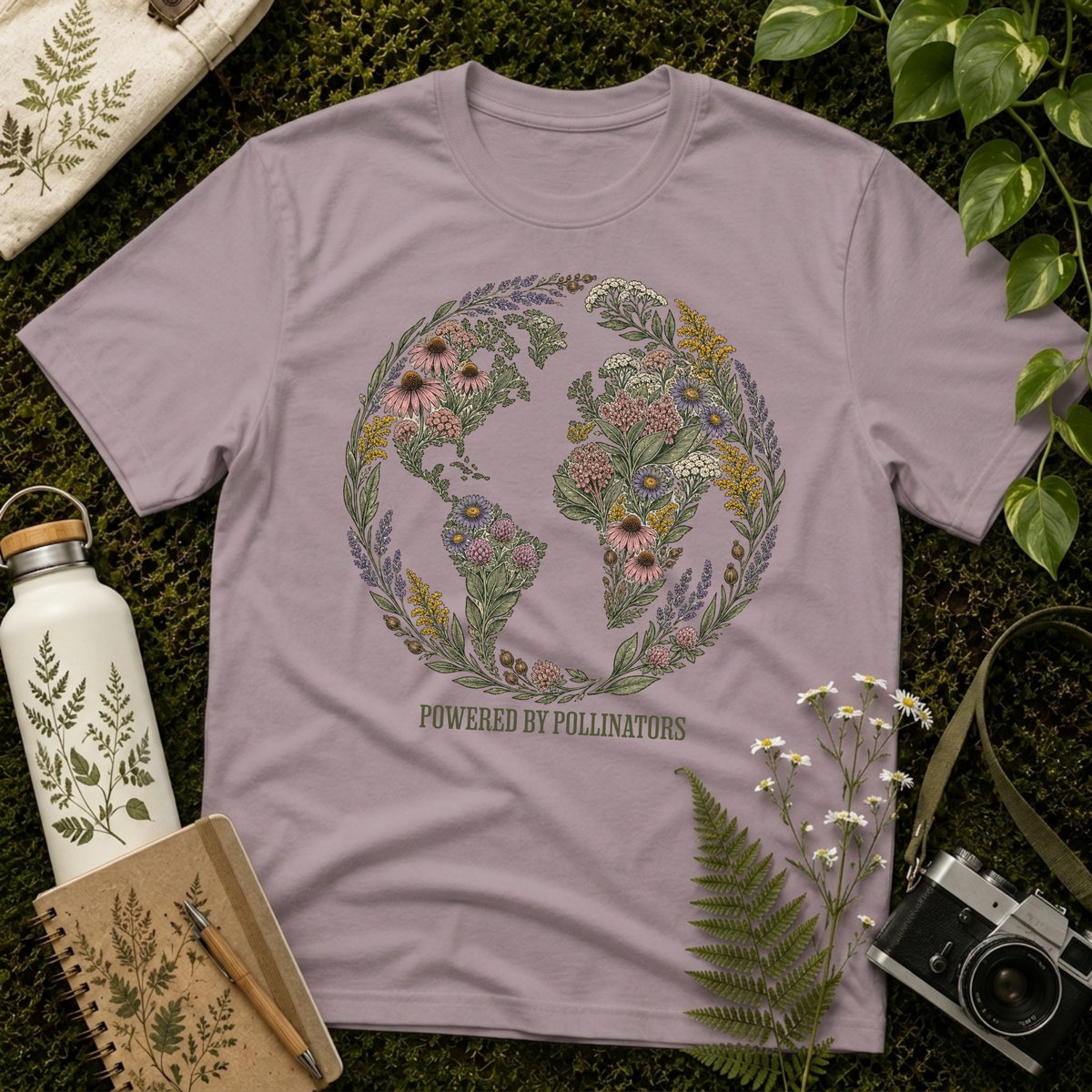 Powered By Pollinators 3 Tee