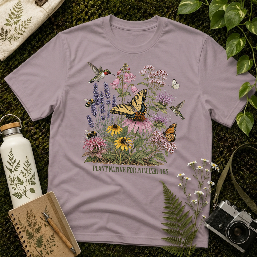 Plant Native For Pollinators Tee