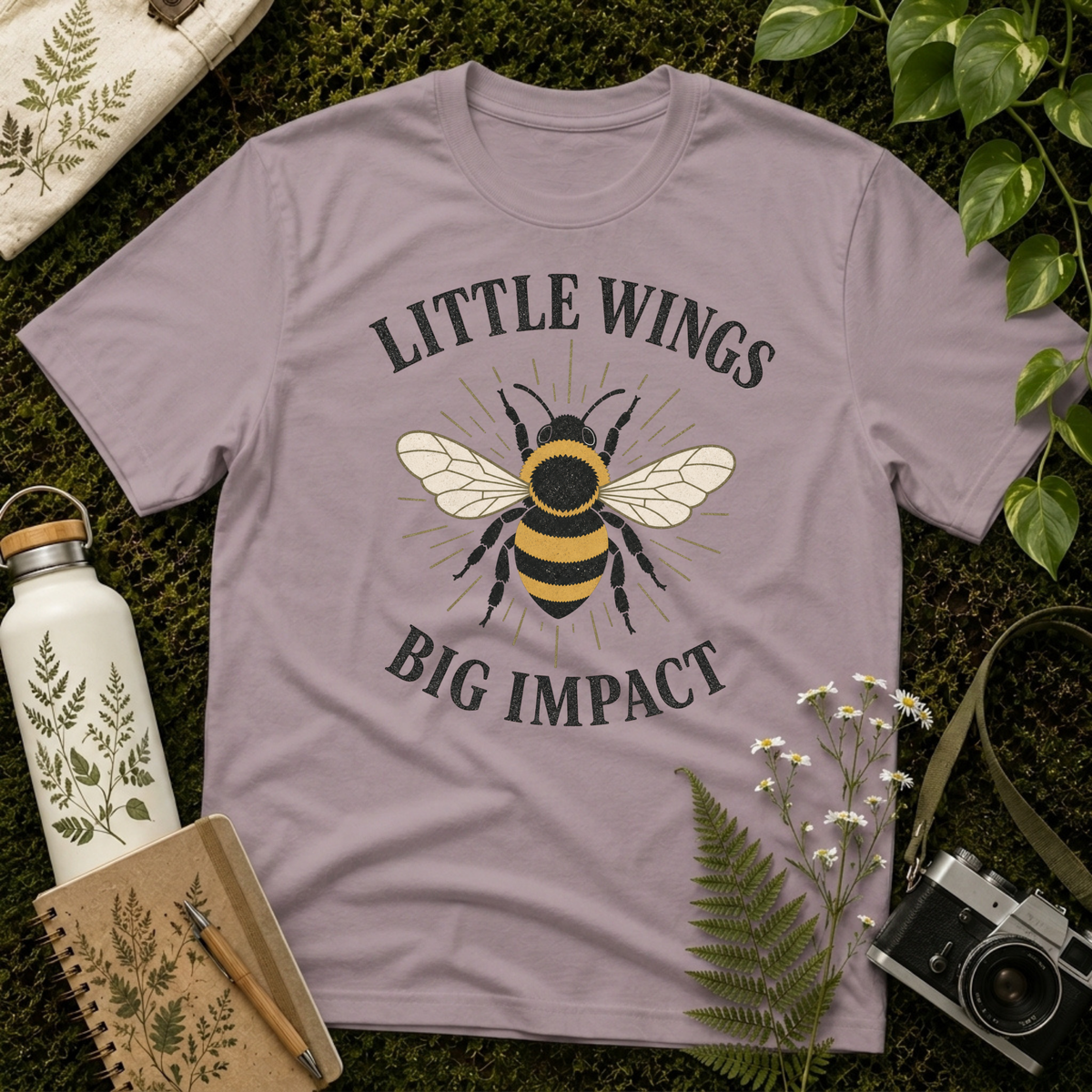 Little Wings Big Impact Lines Tee