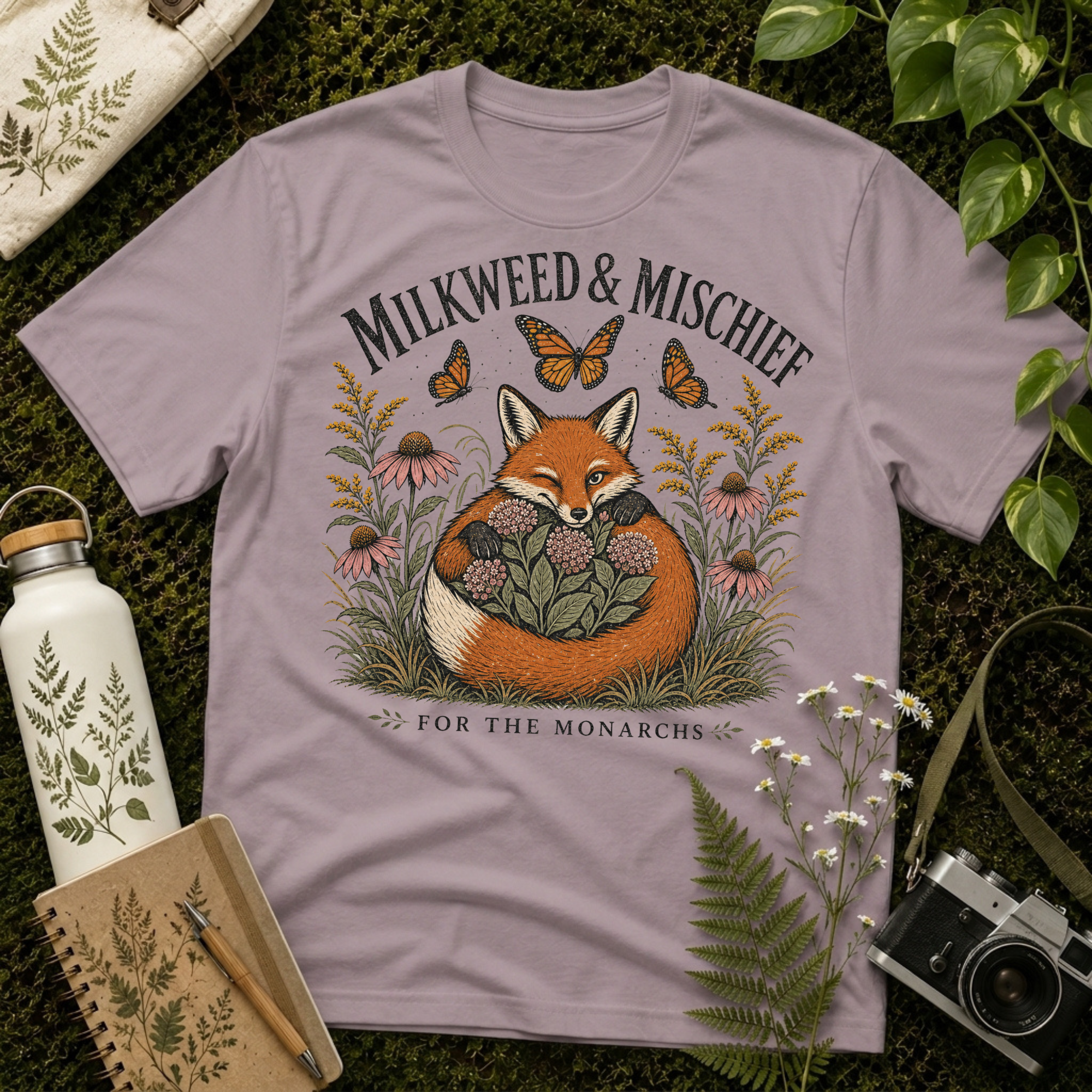 Milkweed and Mischief Tee