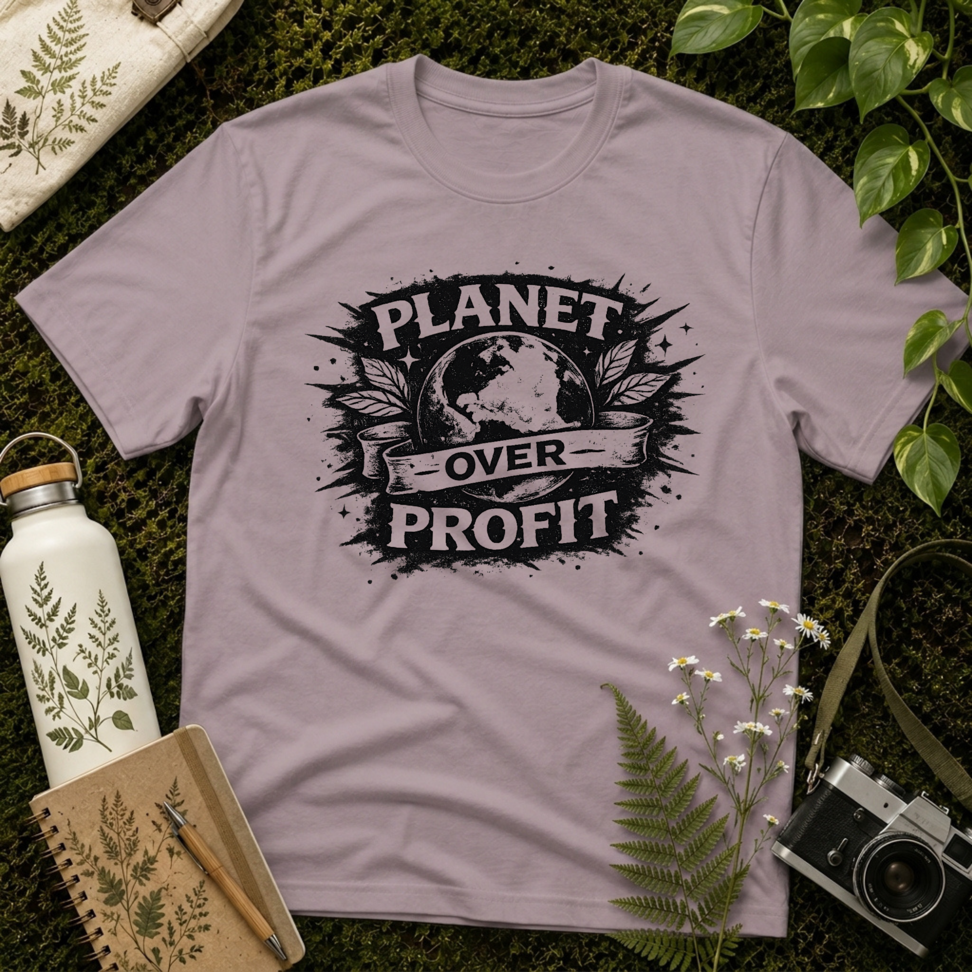 Planet Over Profit Splat Tee