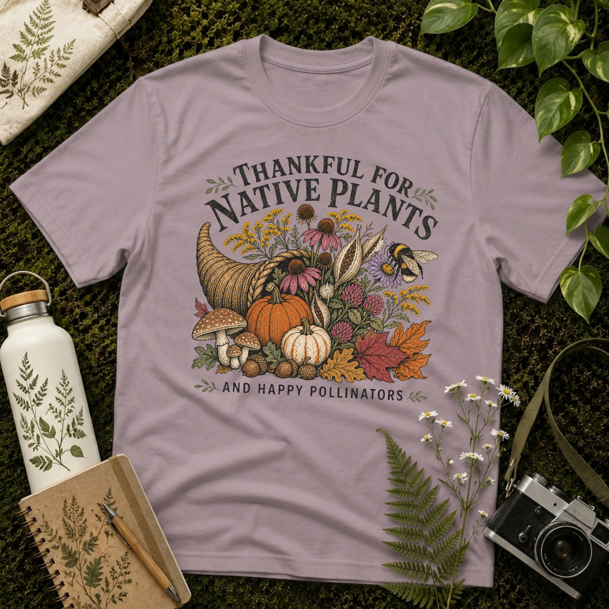 Thankful For Native Plants Tee