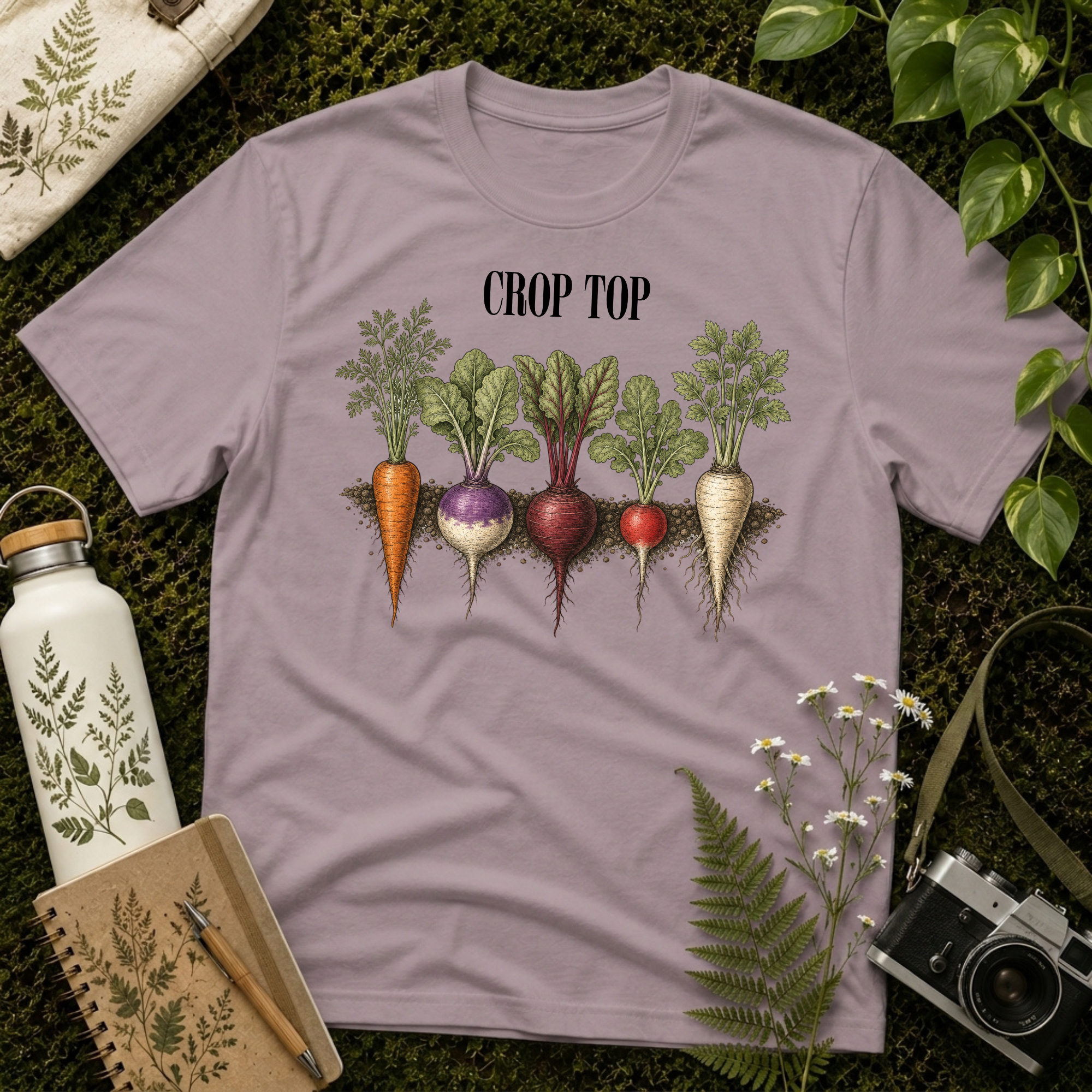 'Crop Top' Vegetable Tee