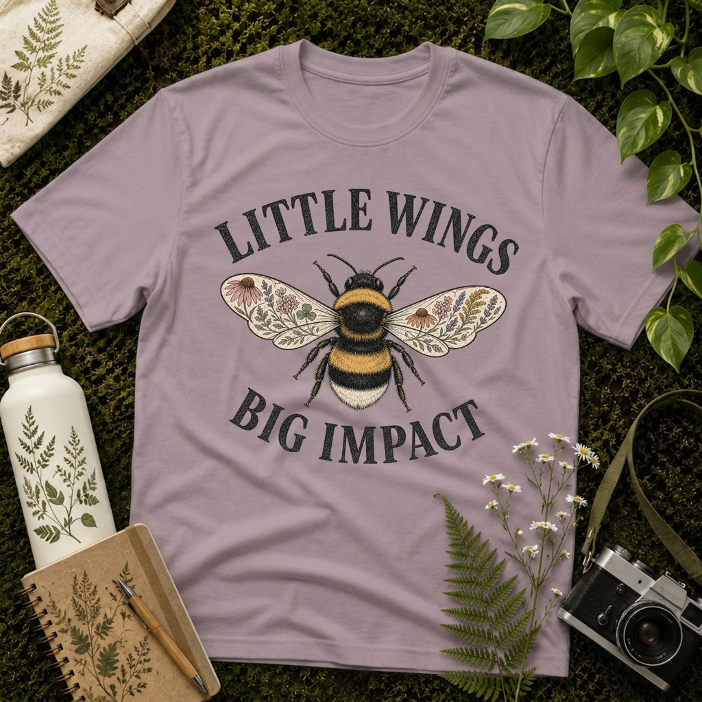 Little Wings Big Impact Flower Wings Tee