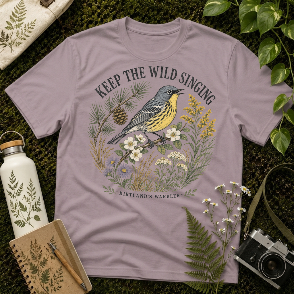 Kirtlands Warbler Singing Tee