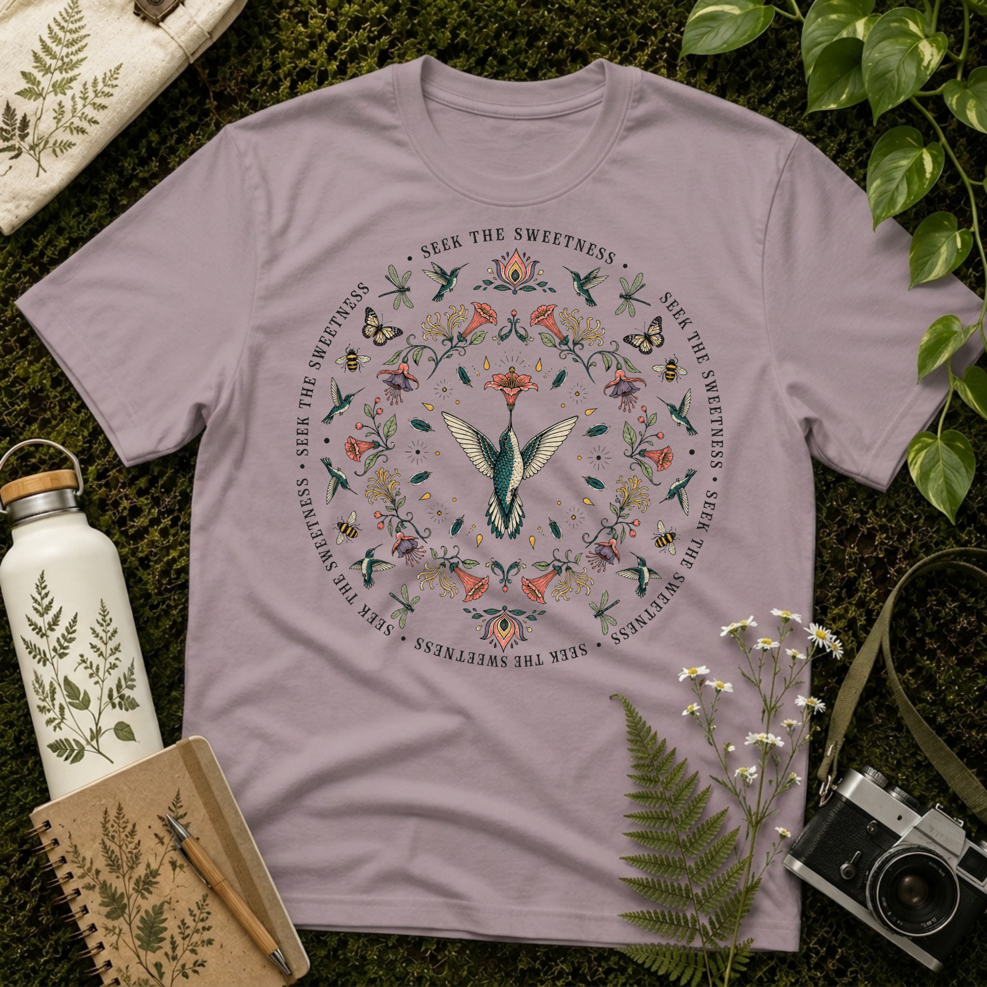 Hummingbird Sweet Mandala Tee