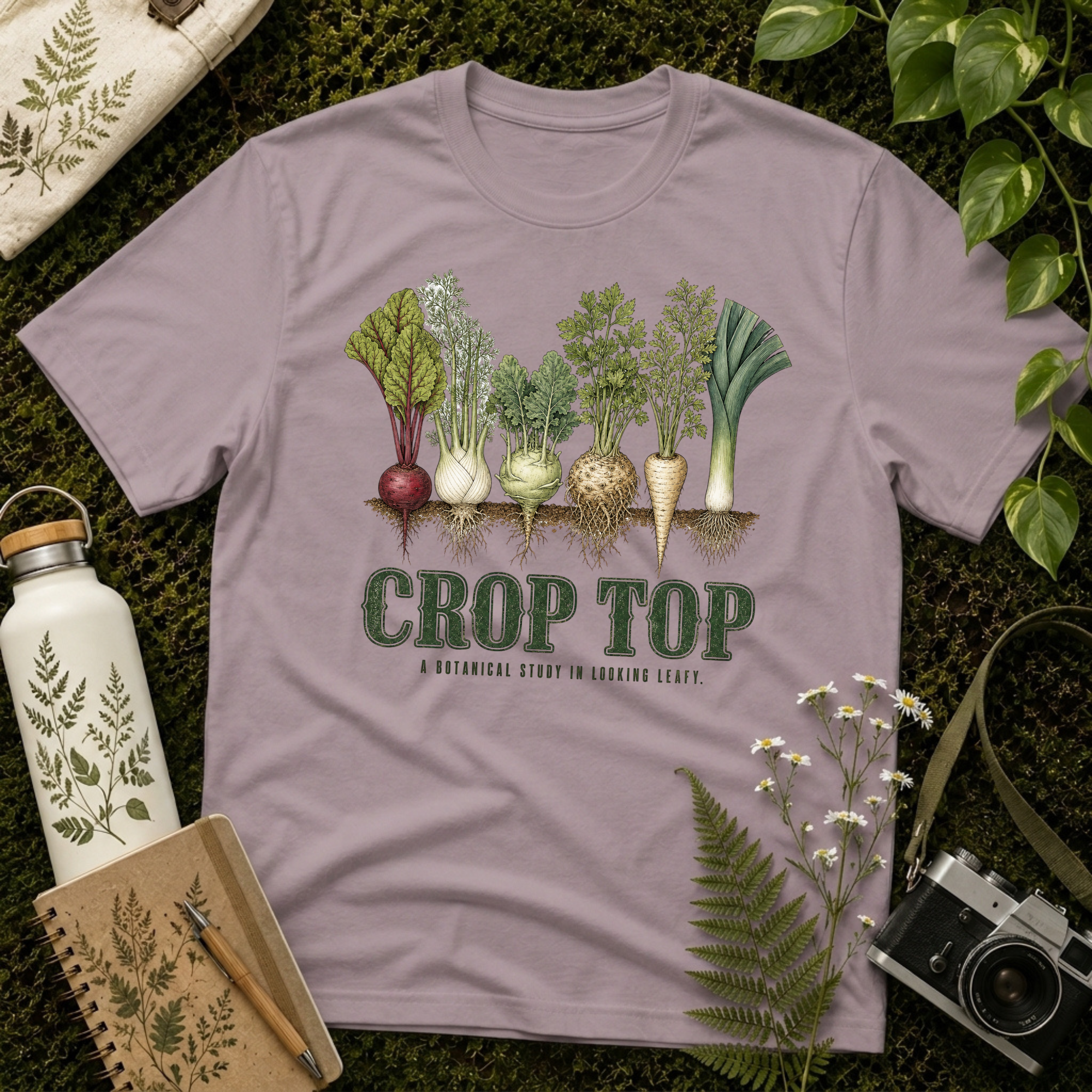 Crop Top Looking Leafy Tee