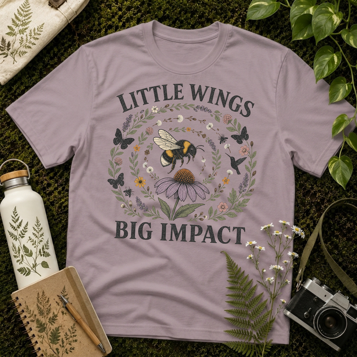 Little Wings Big Impact Spiral Tee