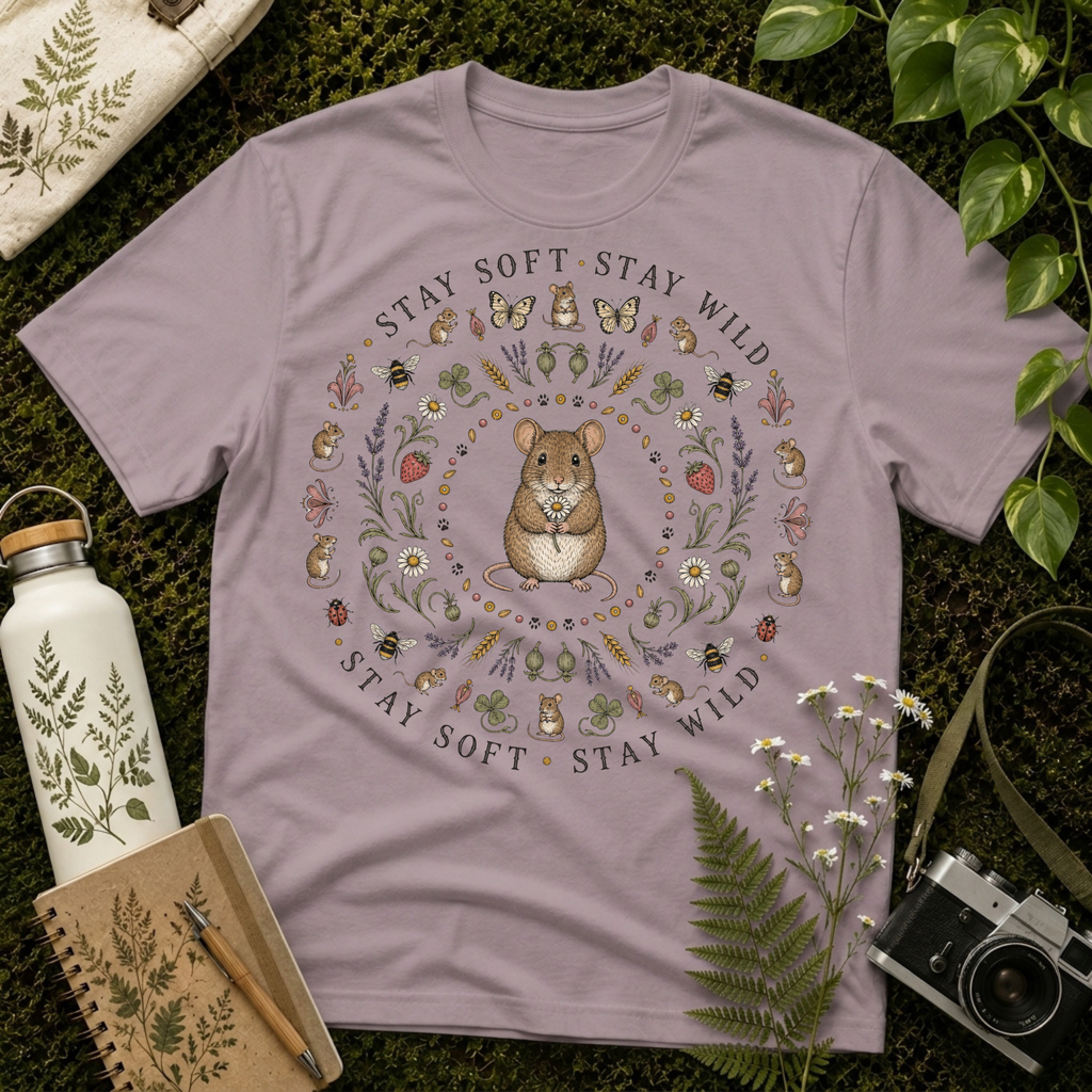 Stay Soft Mouse Mandala Tee