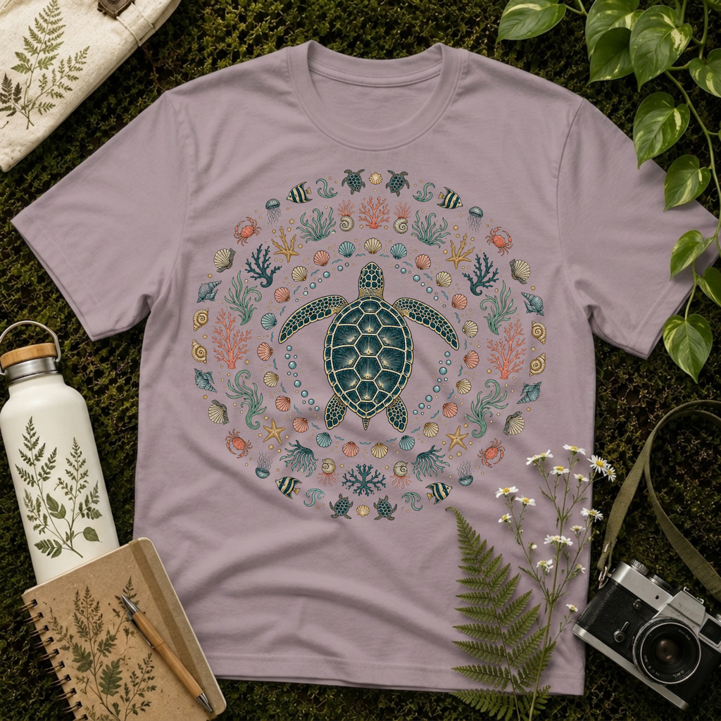 Sea Turtle Mandala Tee