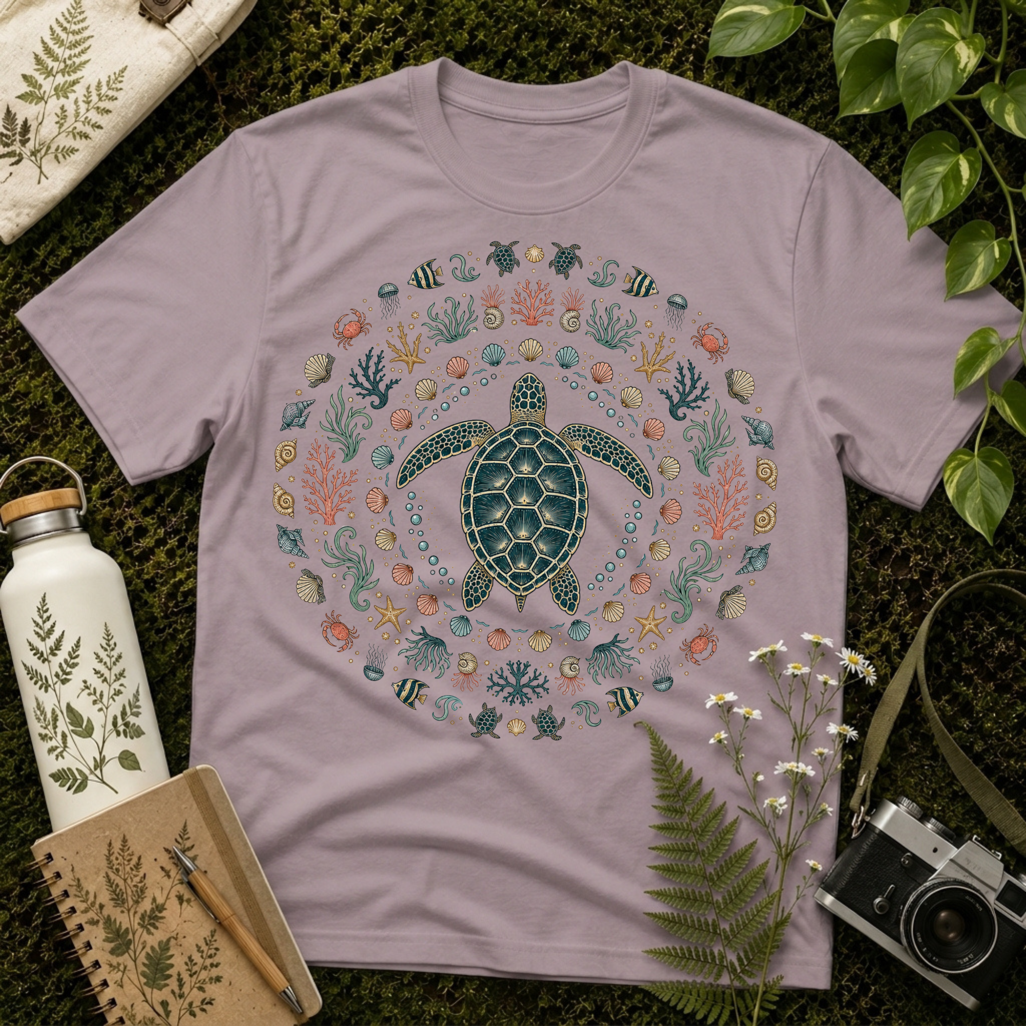 Sea Turtle Mandala Tee