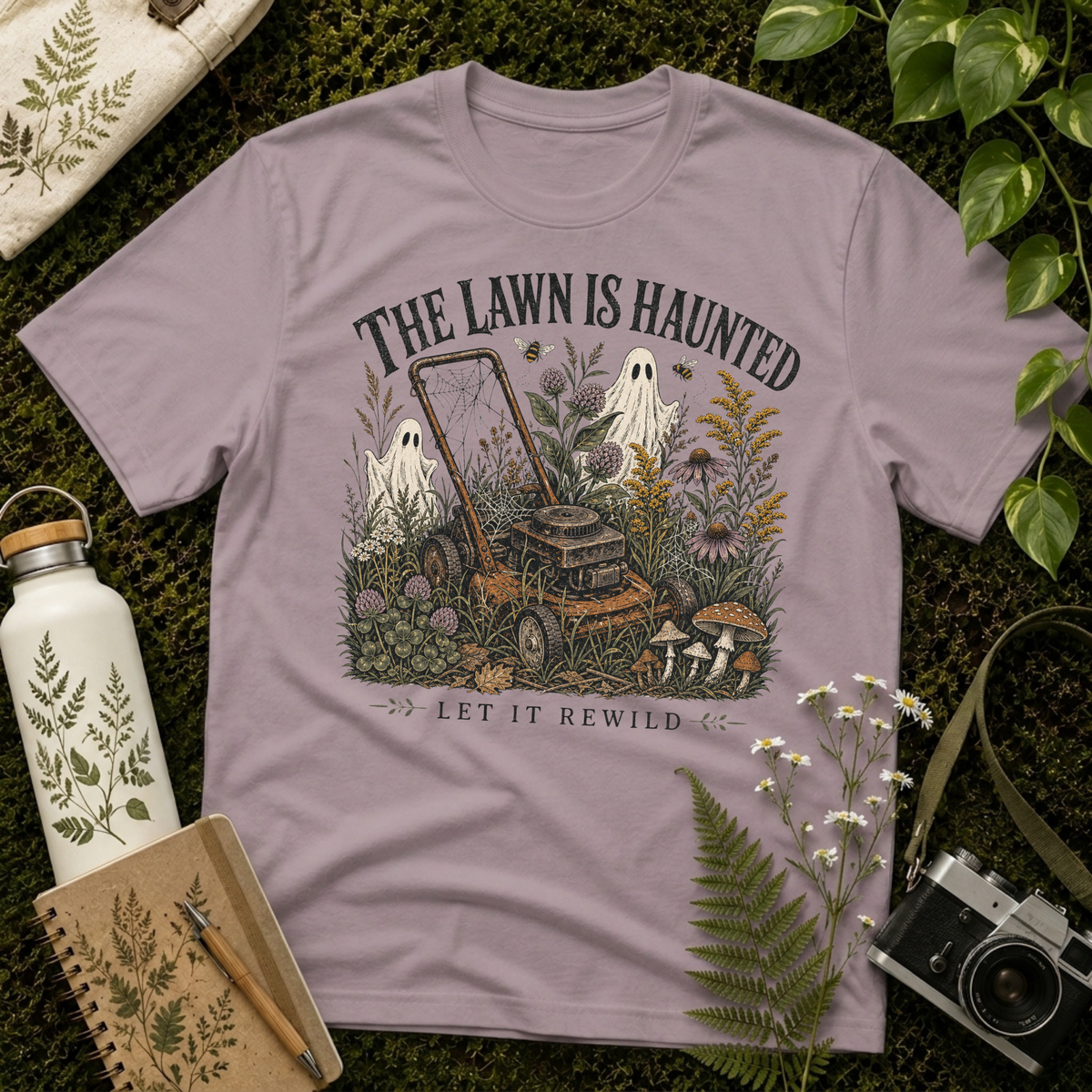 The Lawn Is Haunted Tee