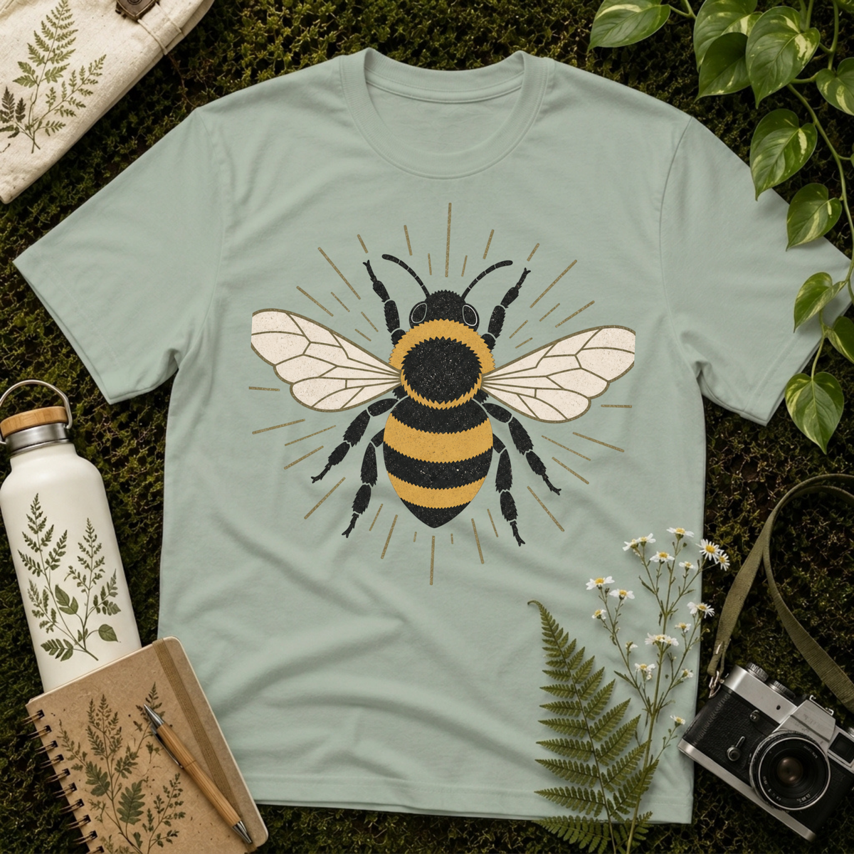 Bee and Lines Tee