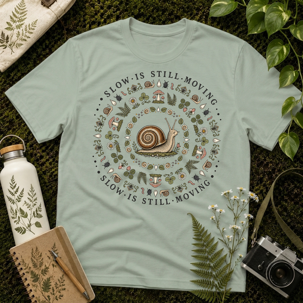 Slow Snail Mandala Tee